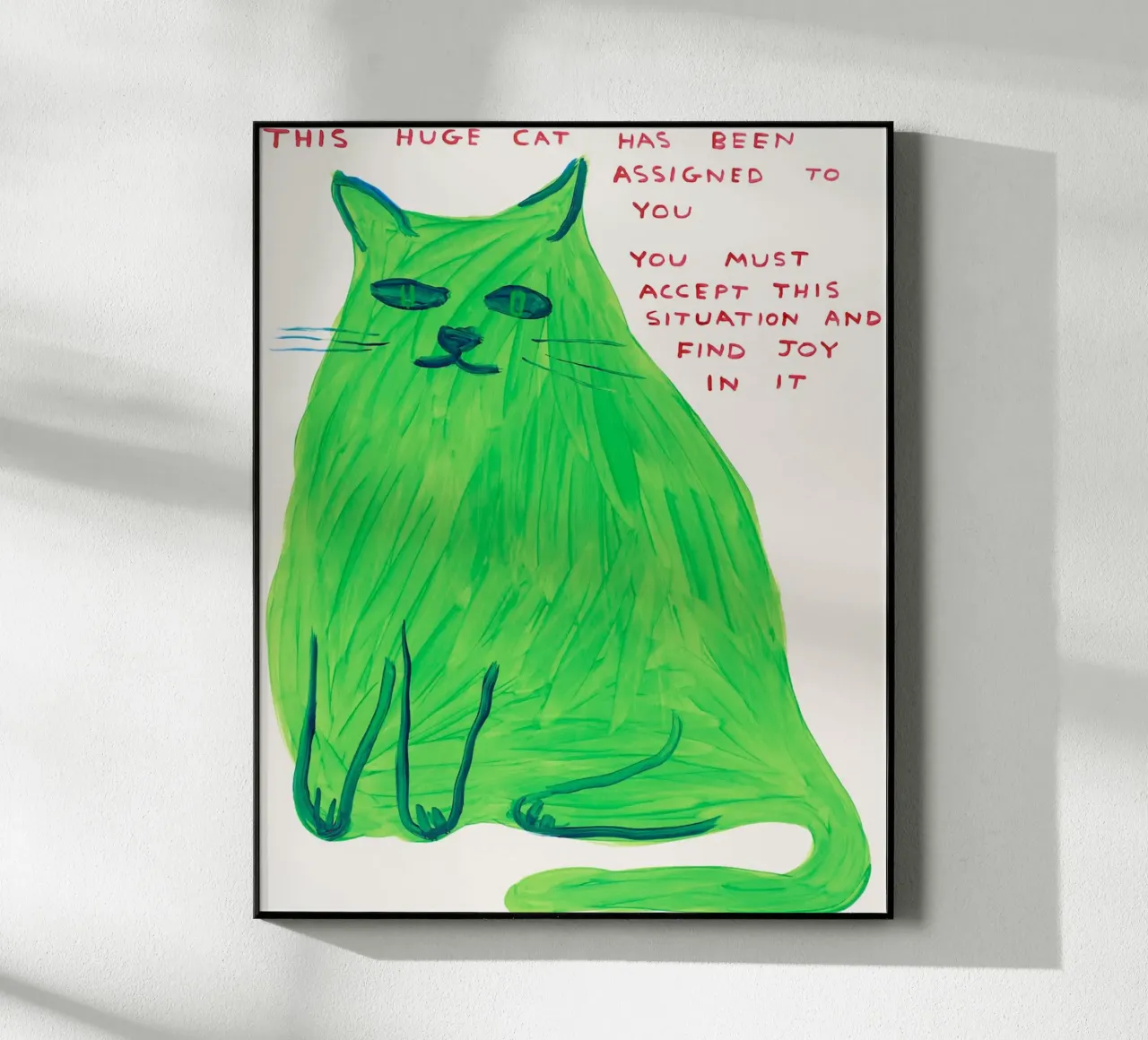 Questo enorme gatto plexiglass da Sandra