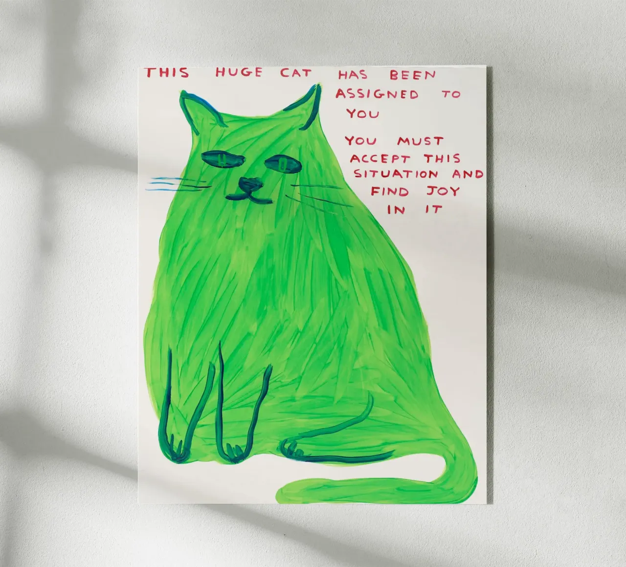 Questo enorme gatto plexiglass da Sandra