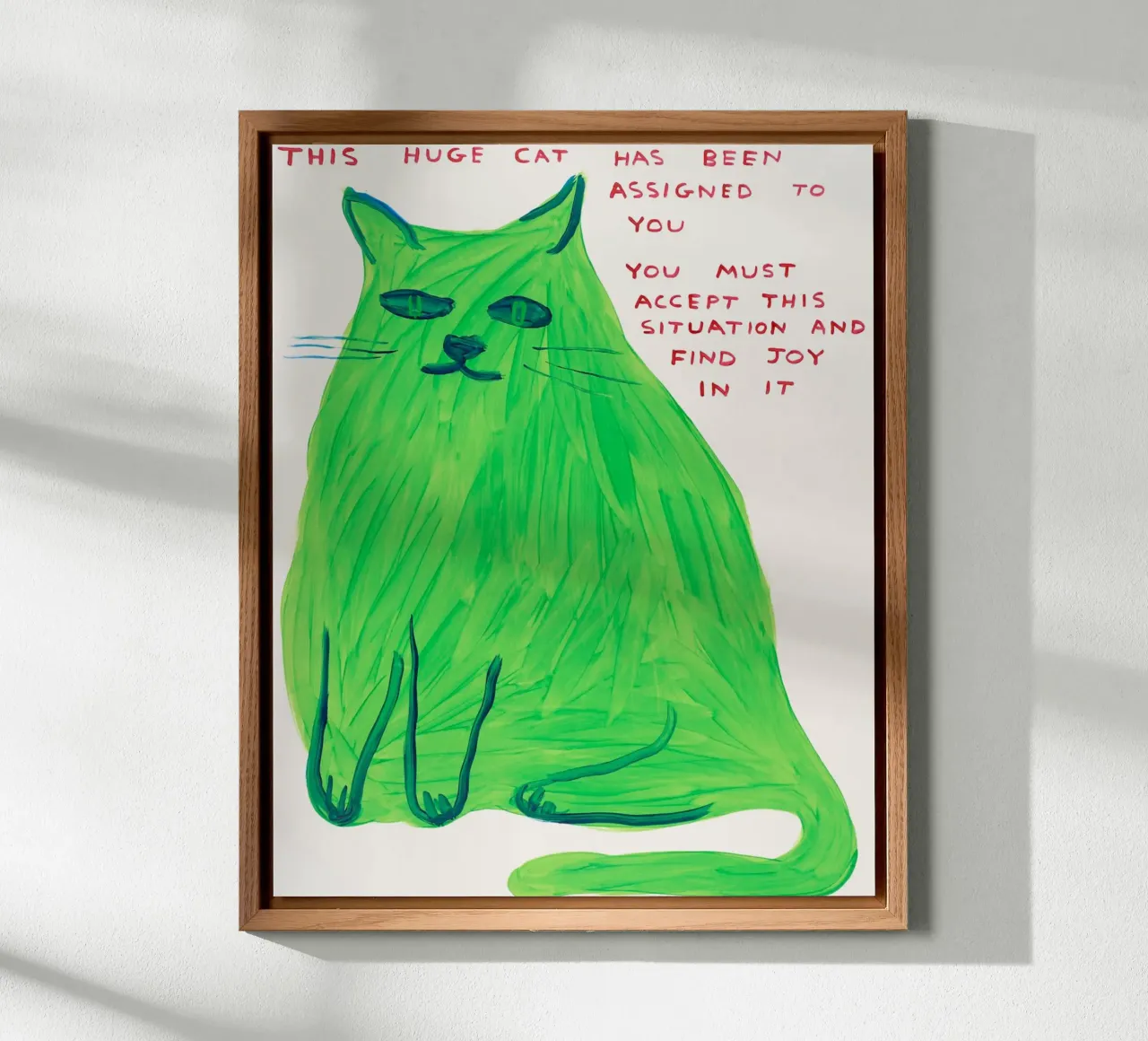 Questo enorme gatto alluminio dibond da Sandra