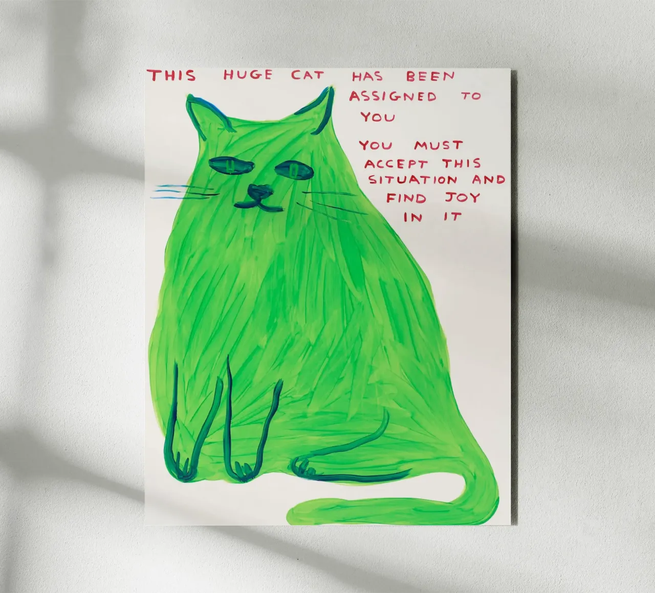 Questo enorme gatto alluminio dibond da Sandra