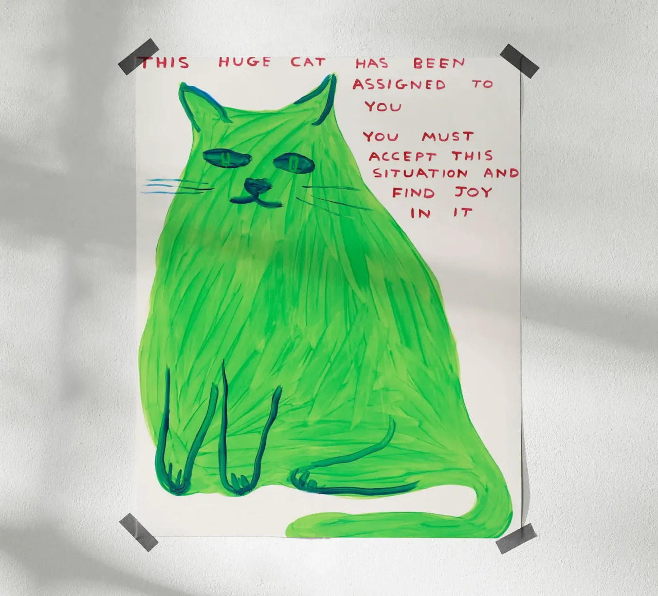 Questo enorme gatto carta hahnemühle da Sandra