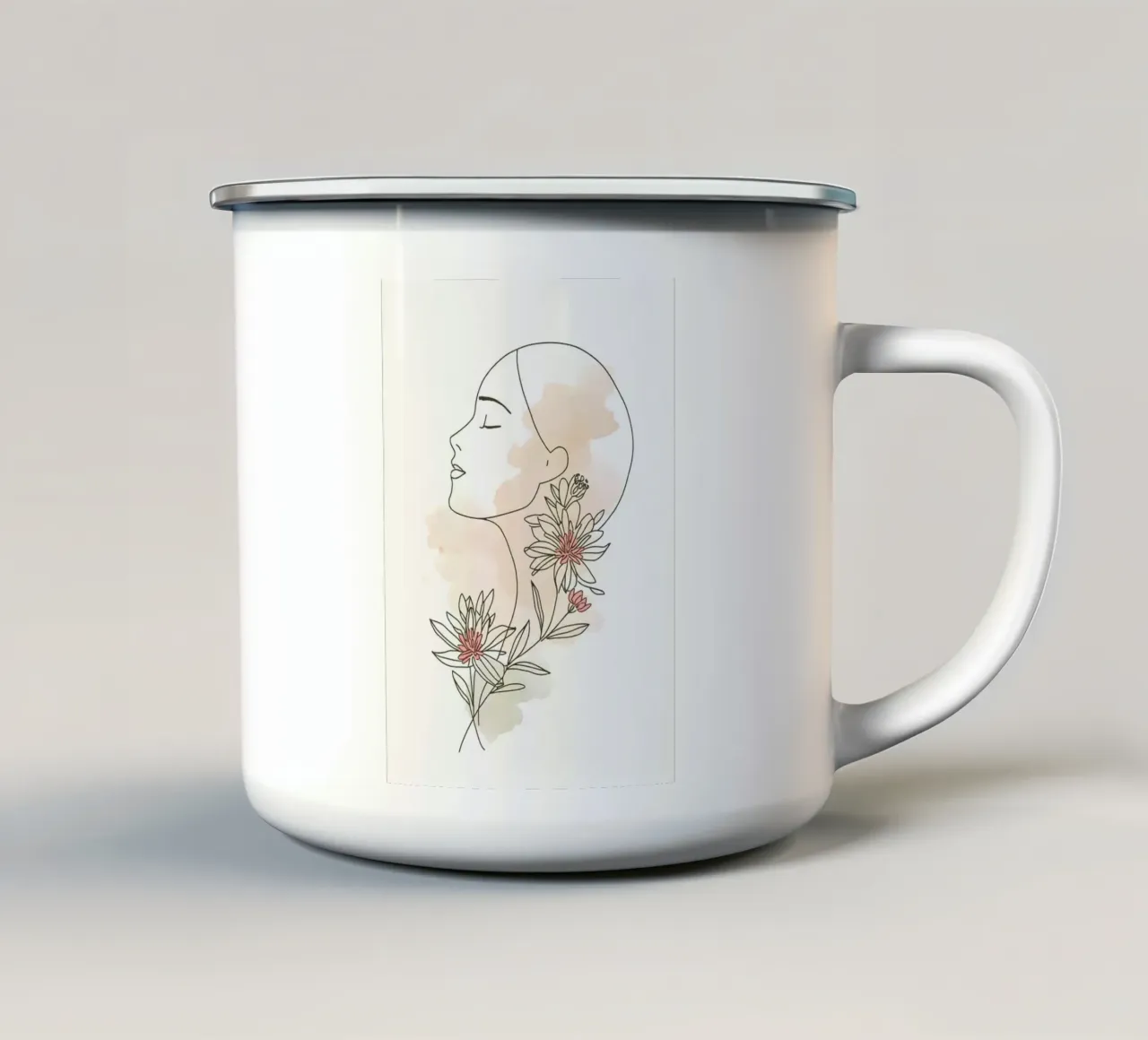 Bellezza botanica tazza in smalto da Bloom And Brush