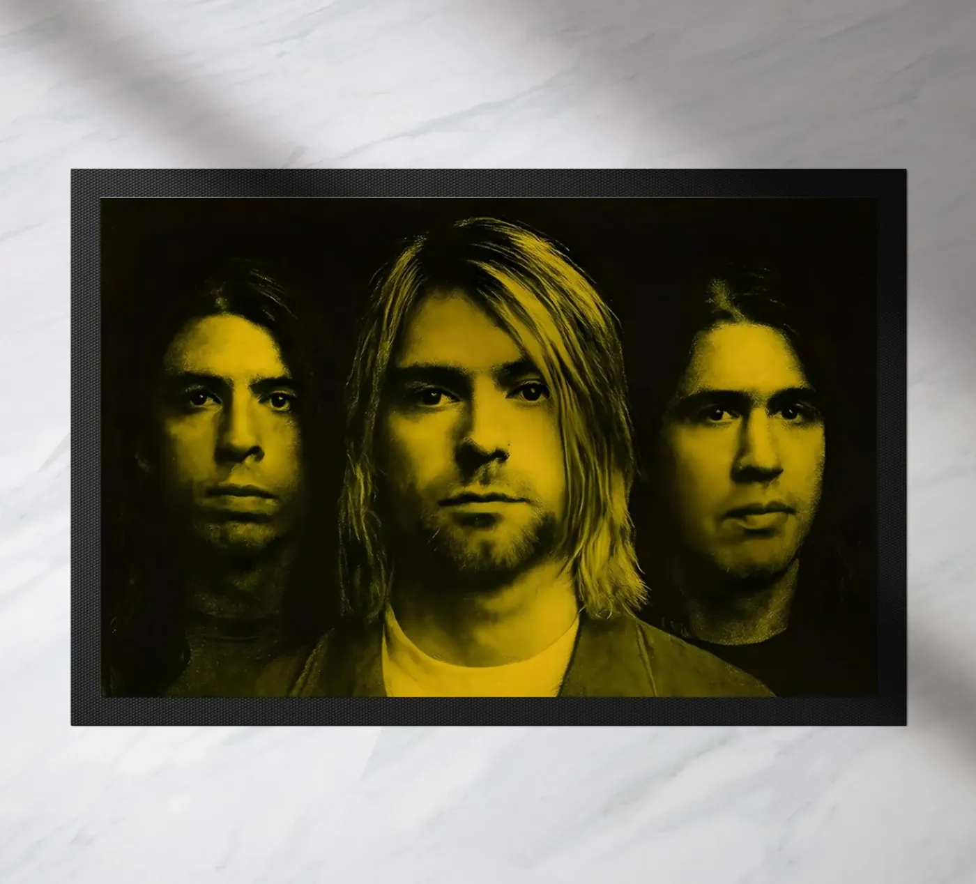 Nirvana Geel deurmat van vintage singer