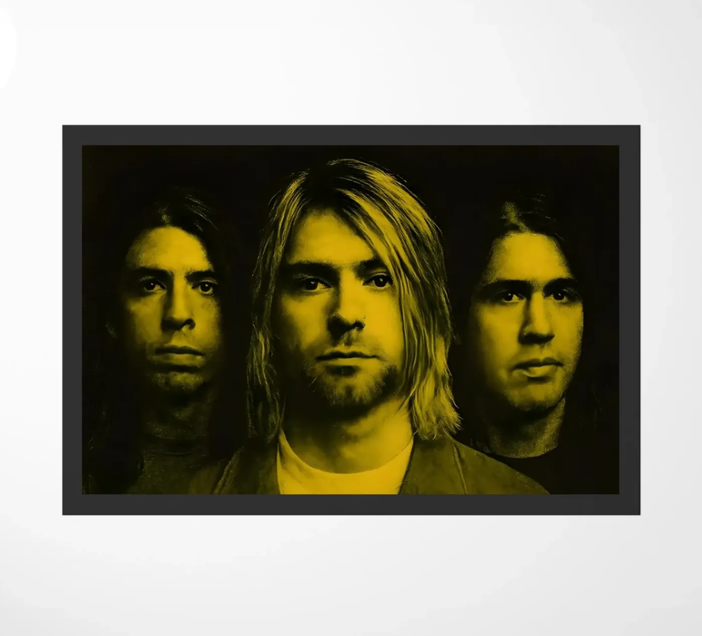 Nirvana Geel deurmat van vintage singer