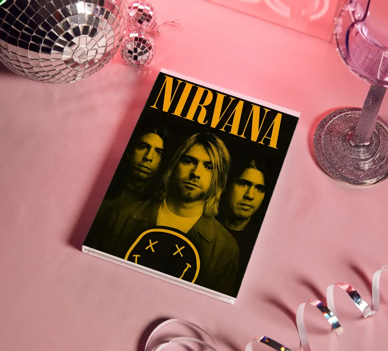 Nirvana Jaune carnet de notes de vintage singer