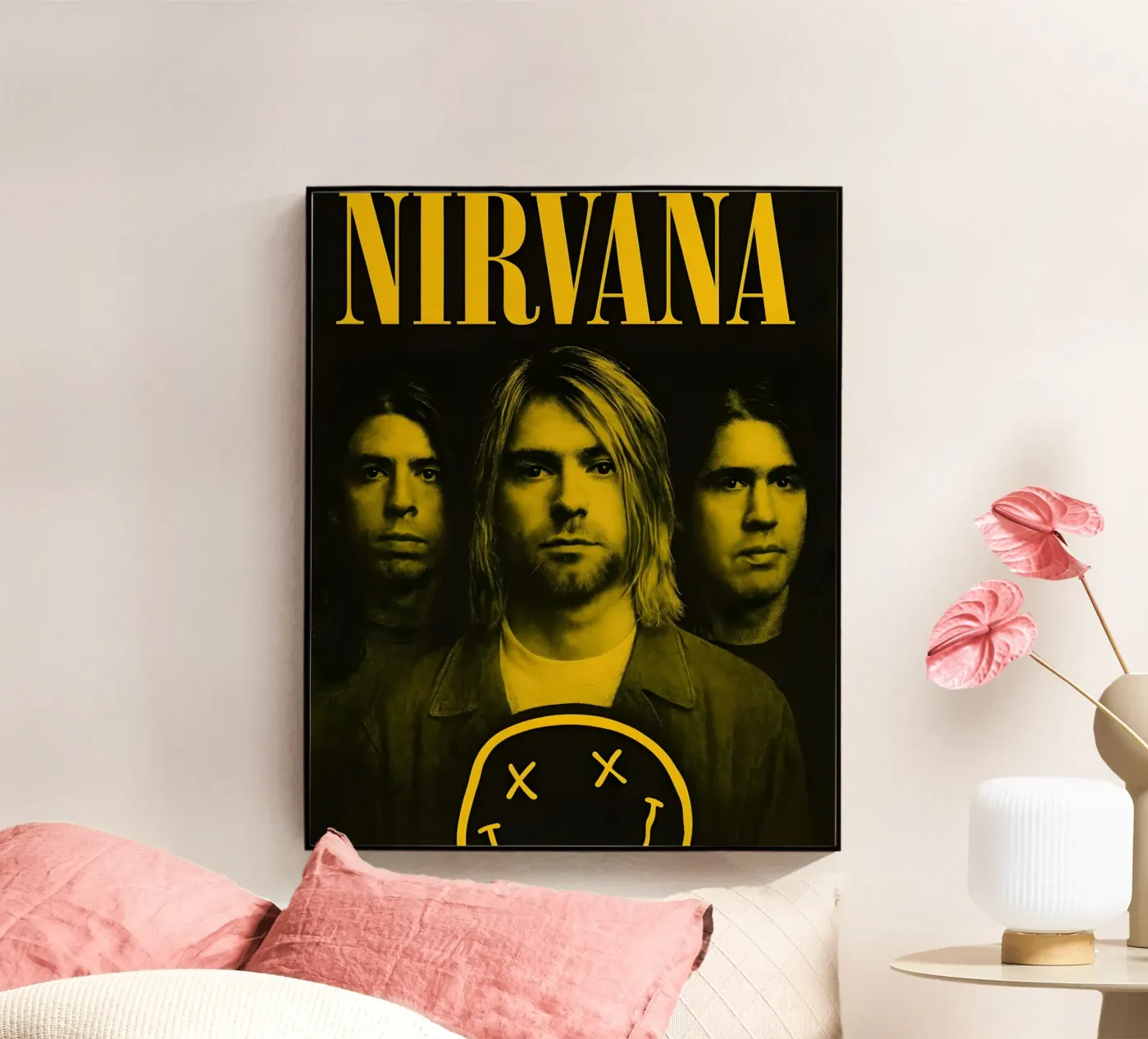 Nirvana Geel acryl van vintage singer