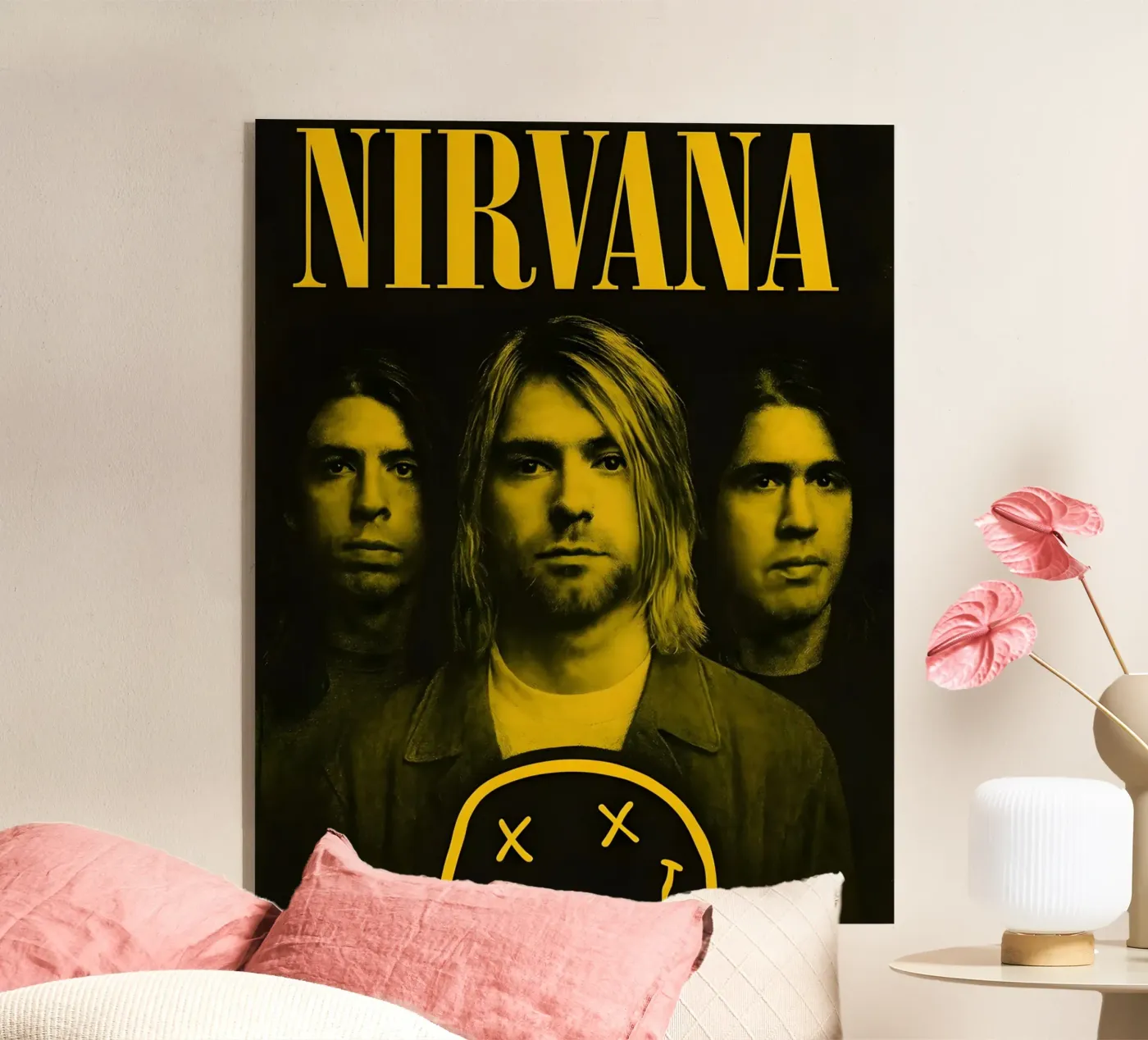 Nirvana Geel acryl van vintage singer