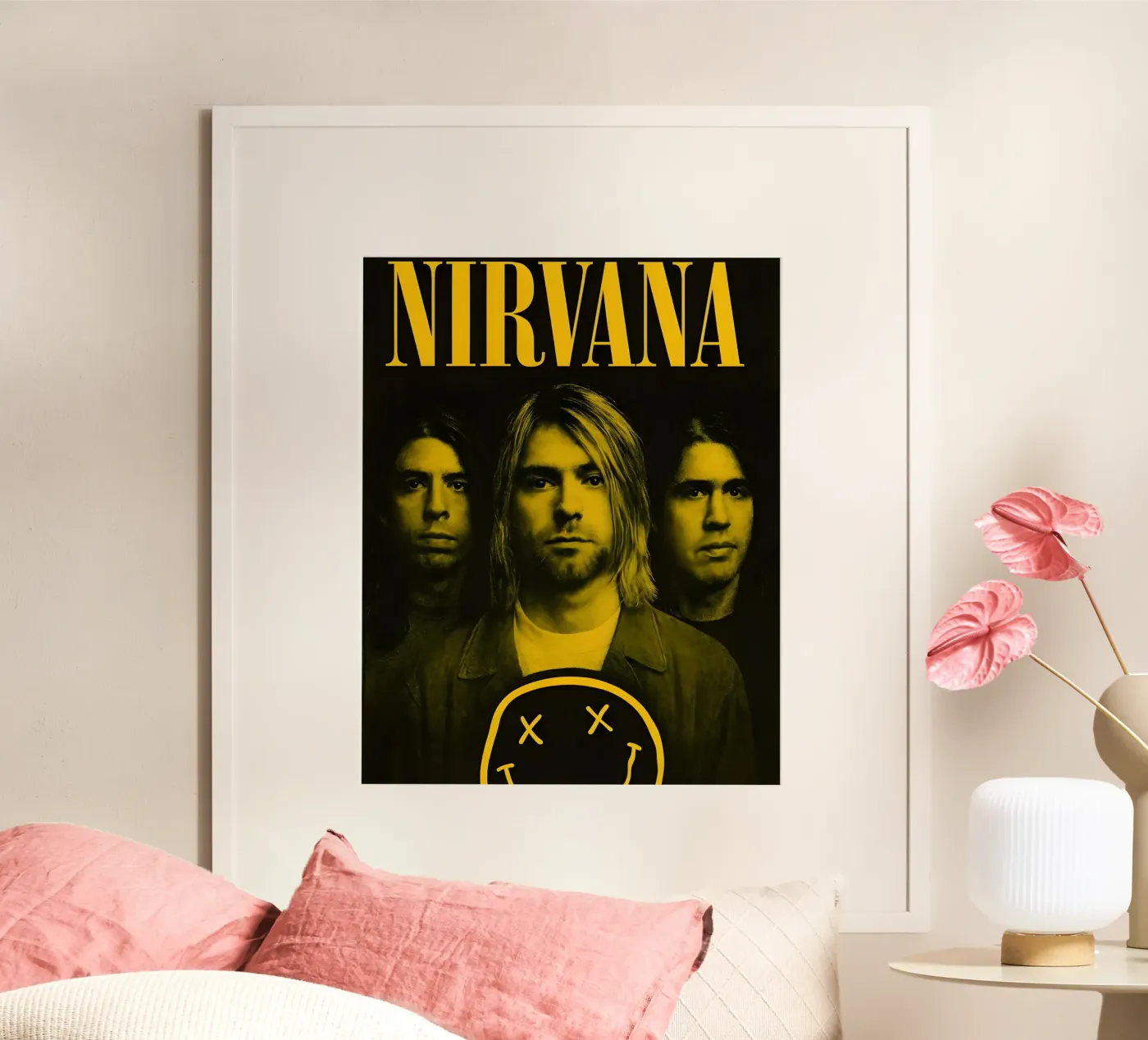 Nirvana Yellow poster by vintage singer