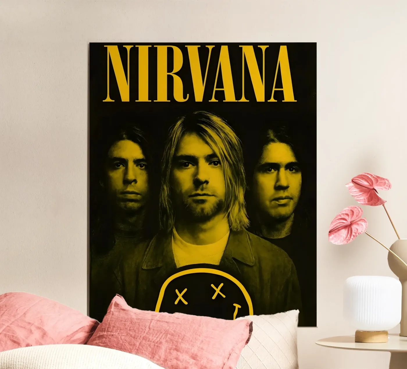 Nirvana Yellow poster by vintage singer