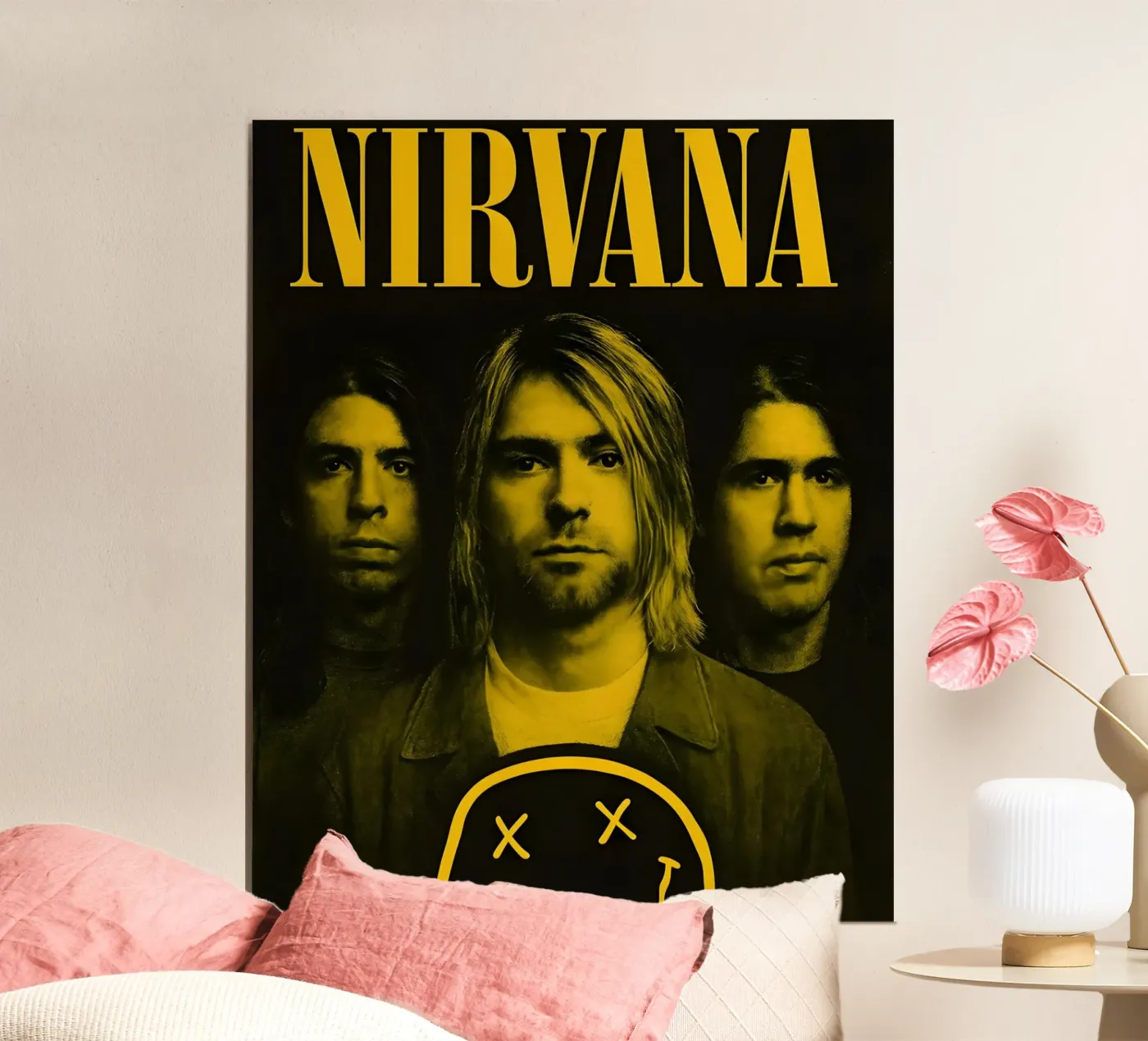 Nirvana Jaune poster de vintage singer