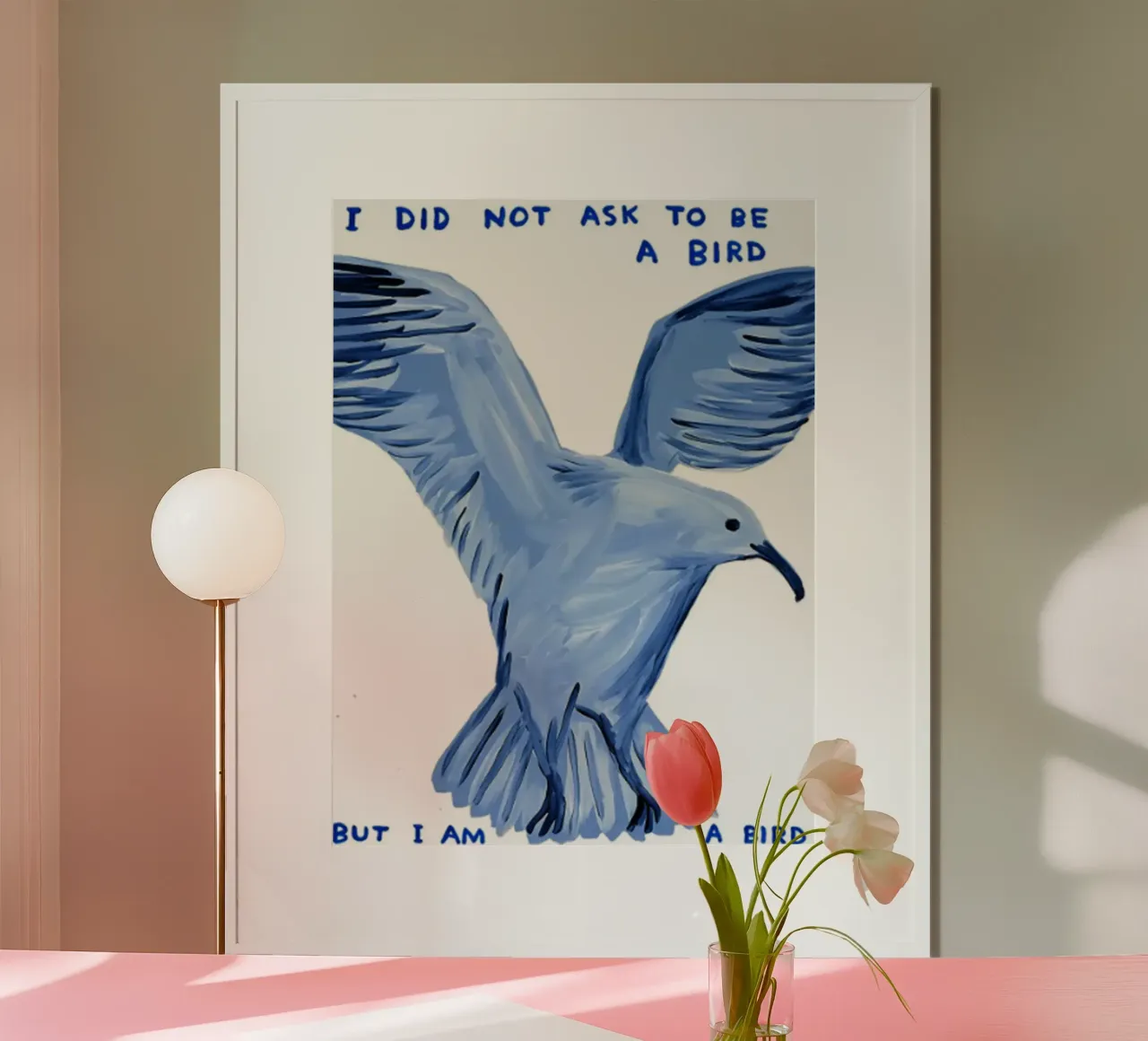 Non ho chiesto di essere un uccello carta hahnemühle da Sandra