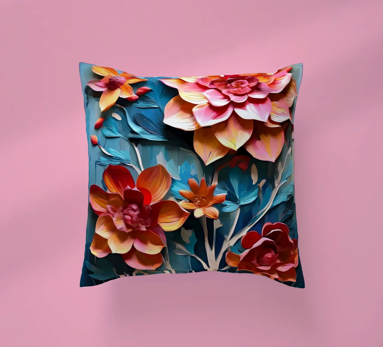 Arazzo floreale vibrante cuscino da Artistic-shop