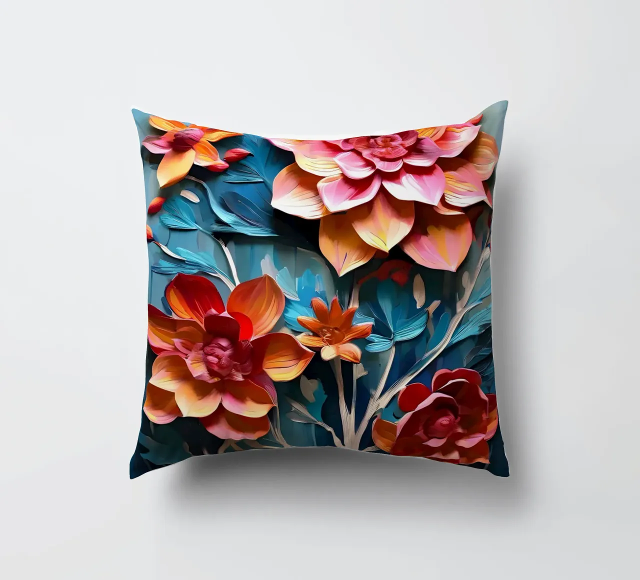 Arazzo floreale vibrante cuscino da Artistic-shop