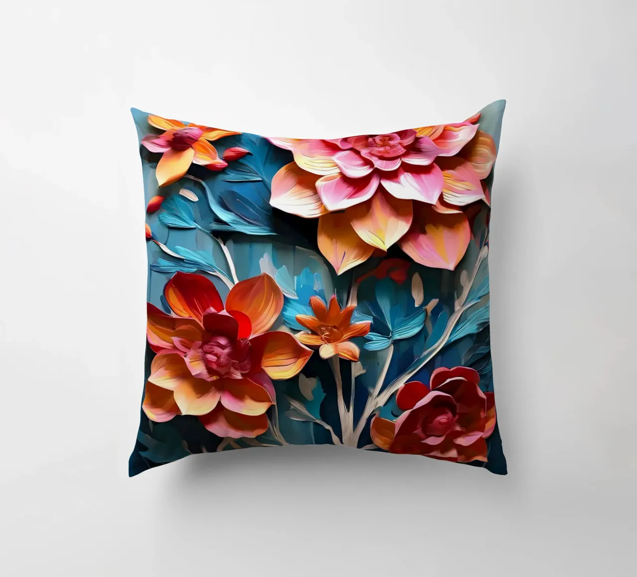 Arazzo floreale vibrante cuscino da Artistic-shop
