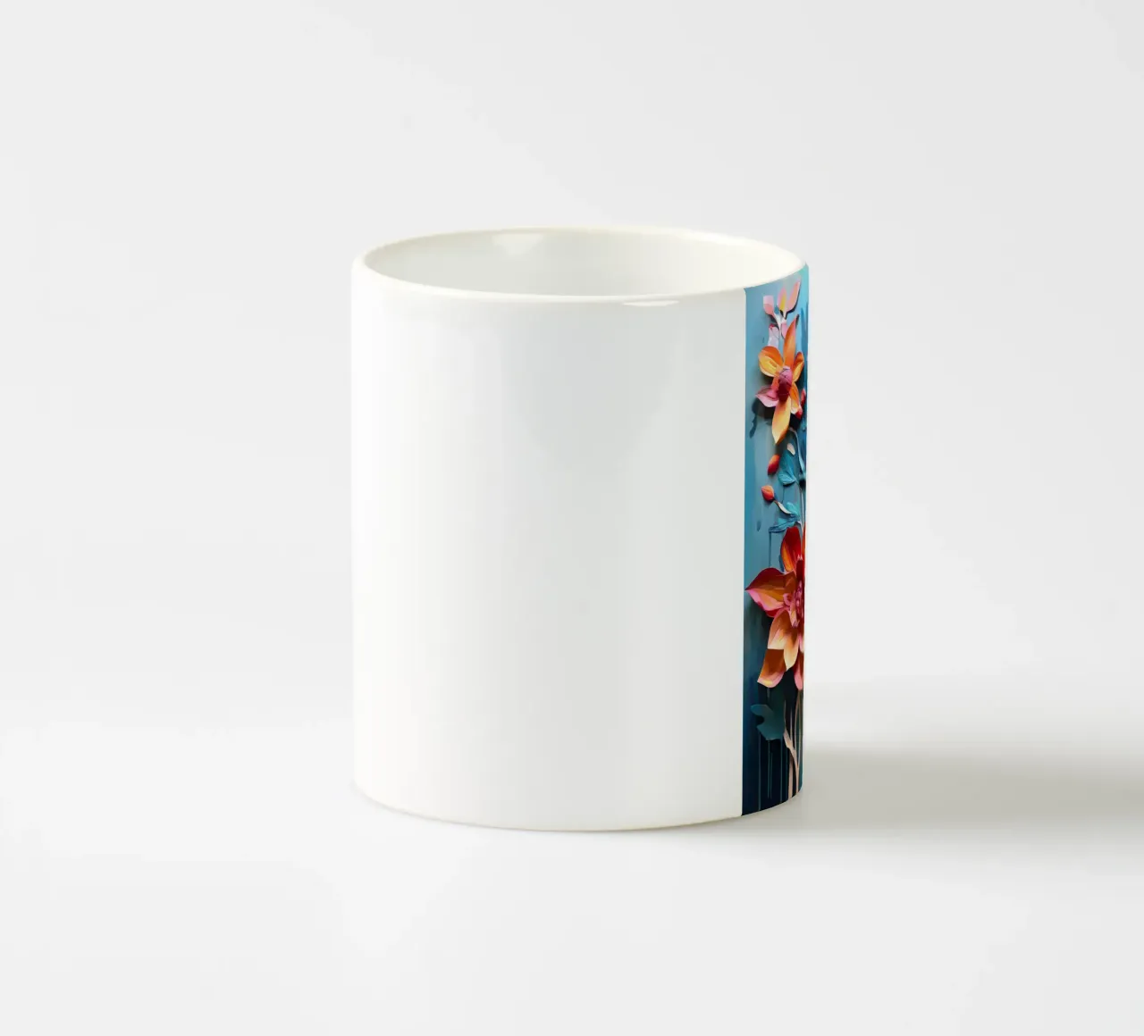 Arazzo floreale vibrante tazza in ceramica da Artistic-shop