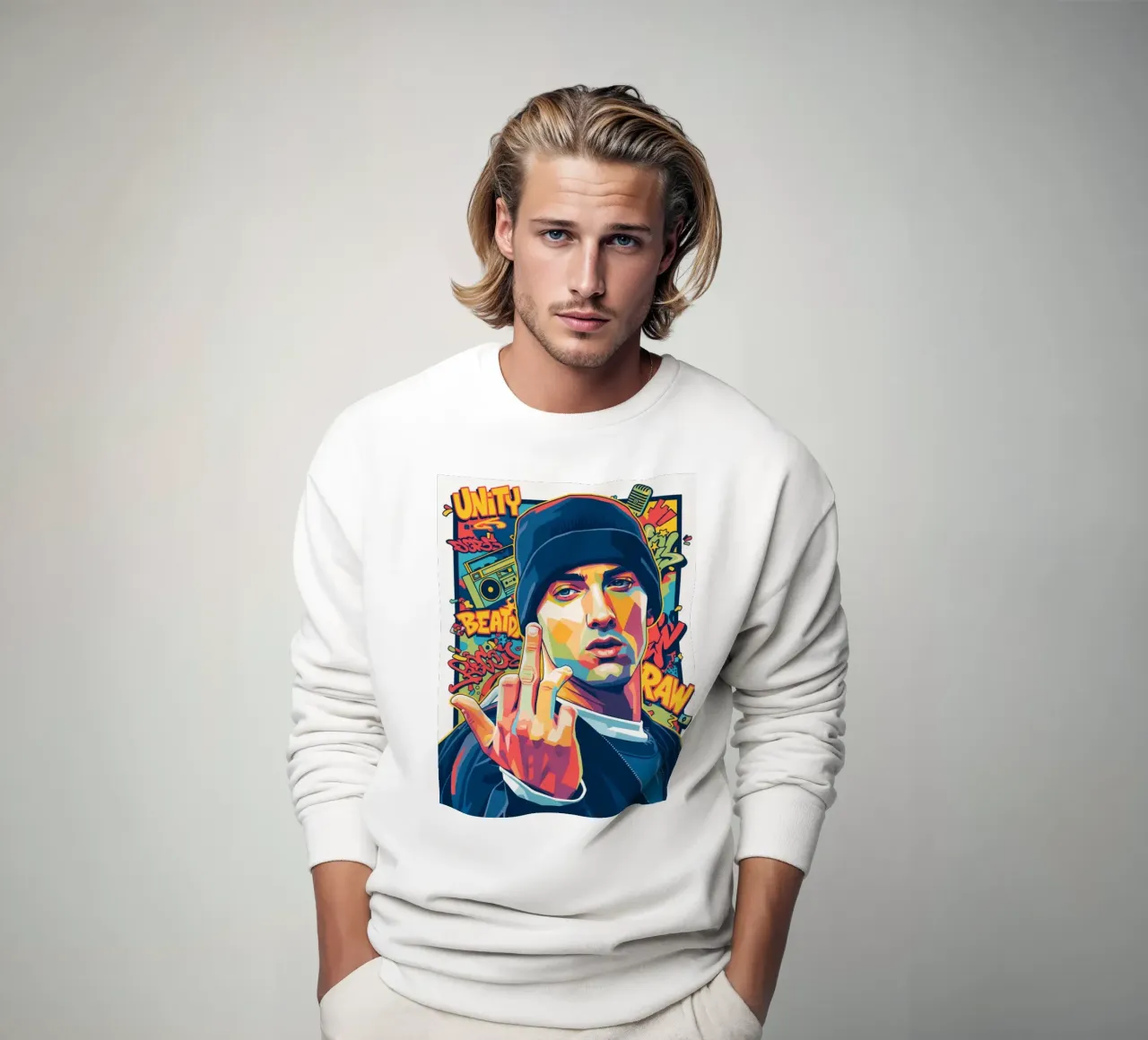 Stile Eminem felpa da Hantamrata