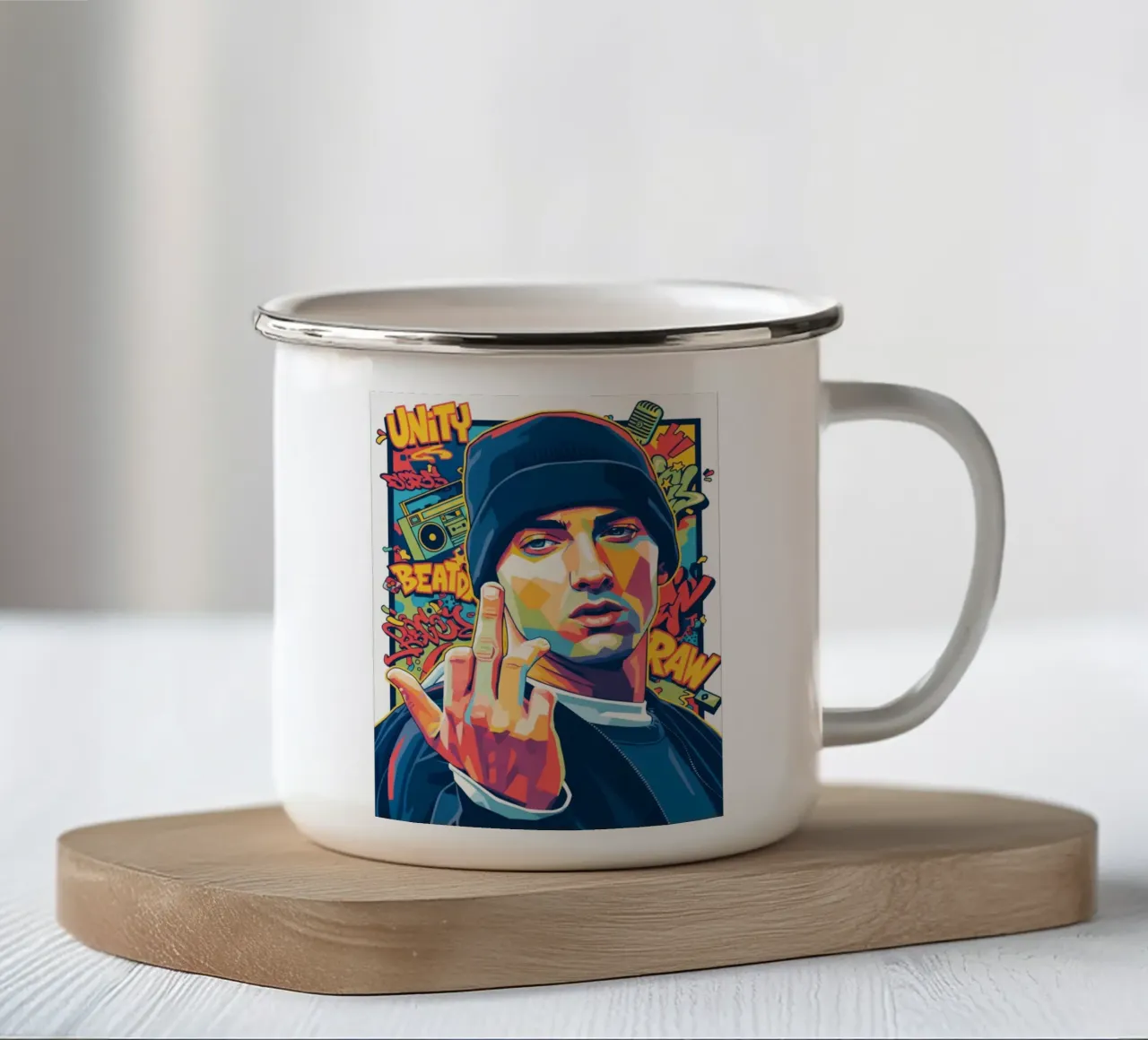 Stile Eminem tazza in smalto da Hantamrata