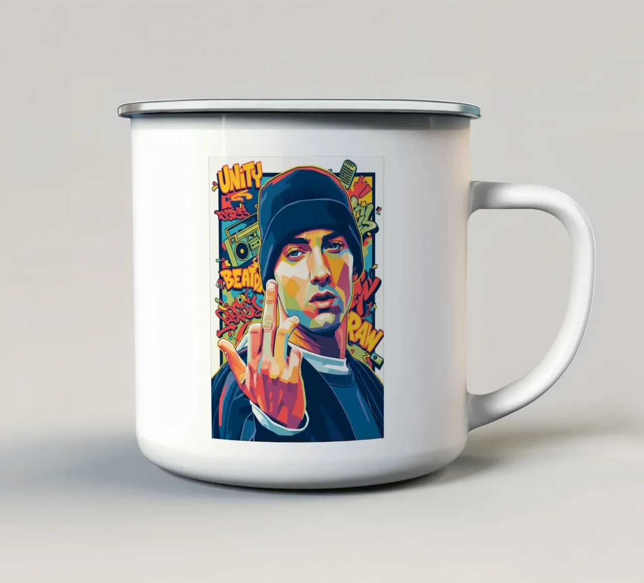 Stile Eminem tazza in smalto da Hantamrata