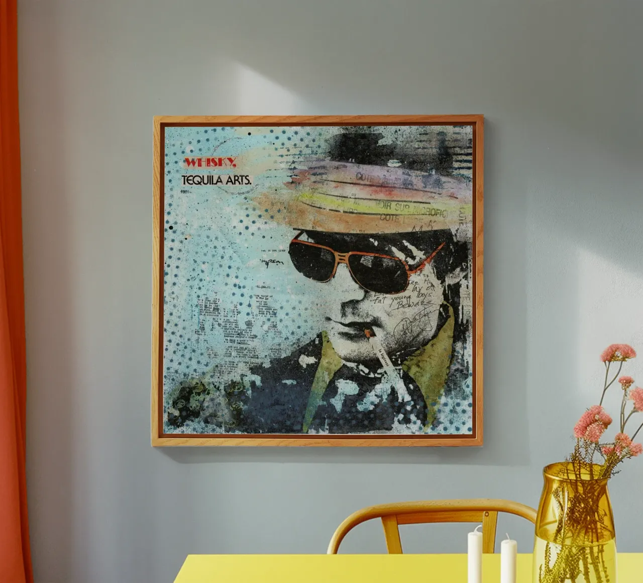 Hunter S Thompson plexiglass da Tameo