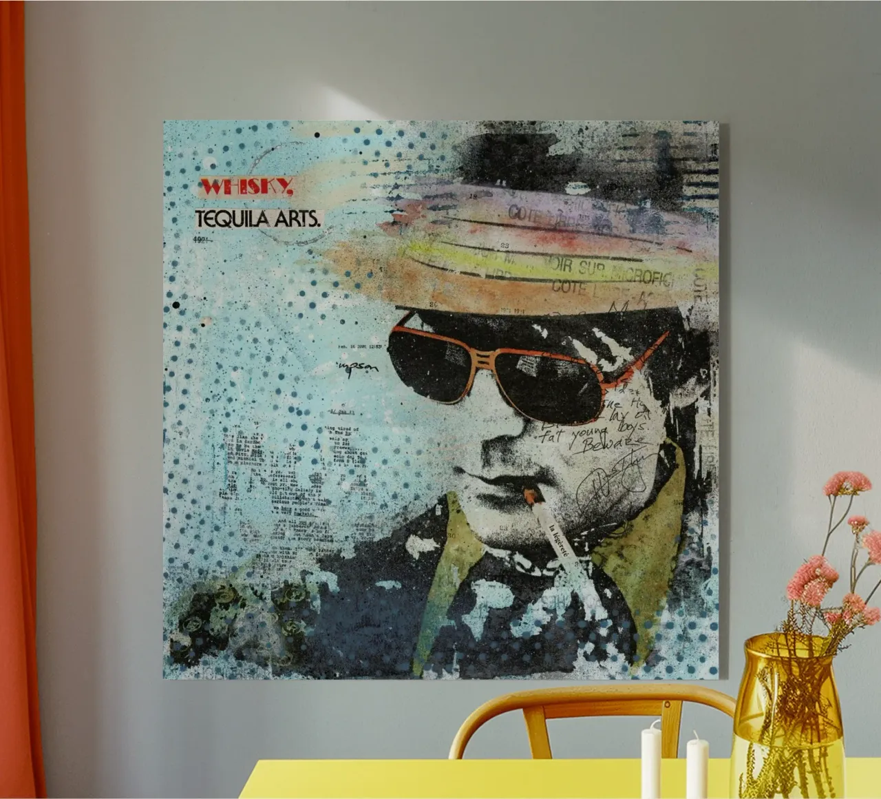 Hunter S Thompson plexiglass da Tameo