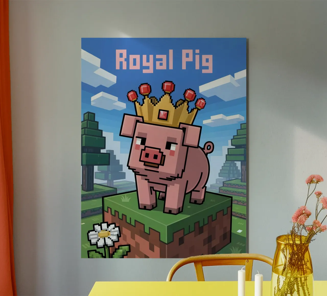 Minecraft alluminio dibond da Stellar Creative