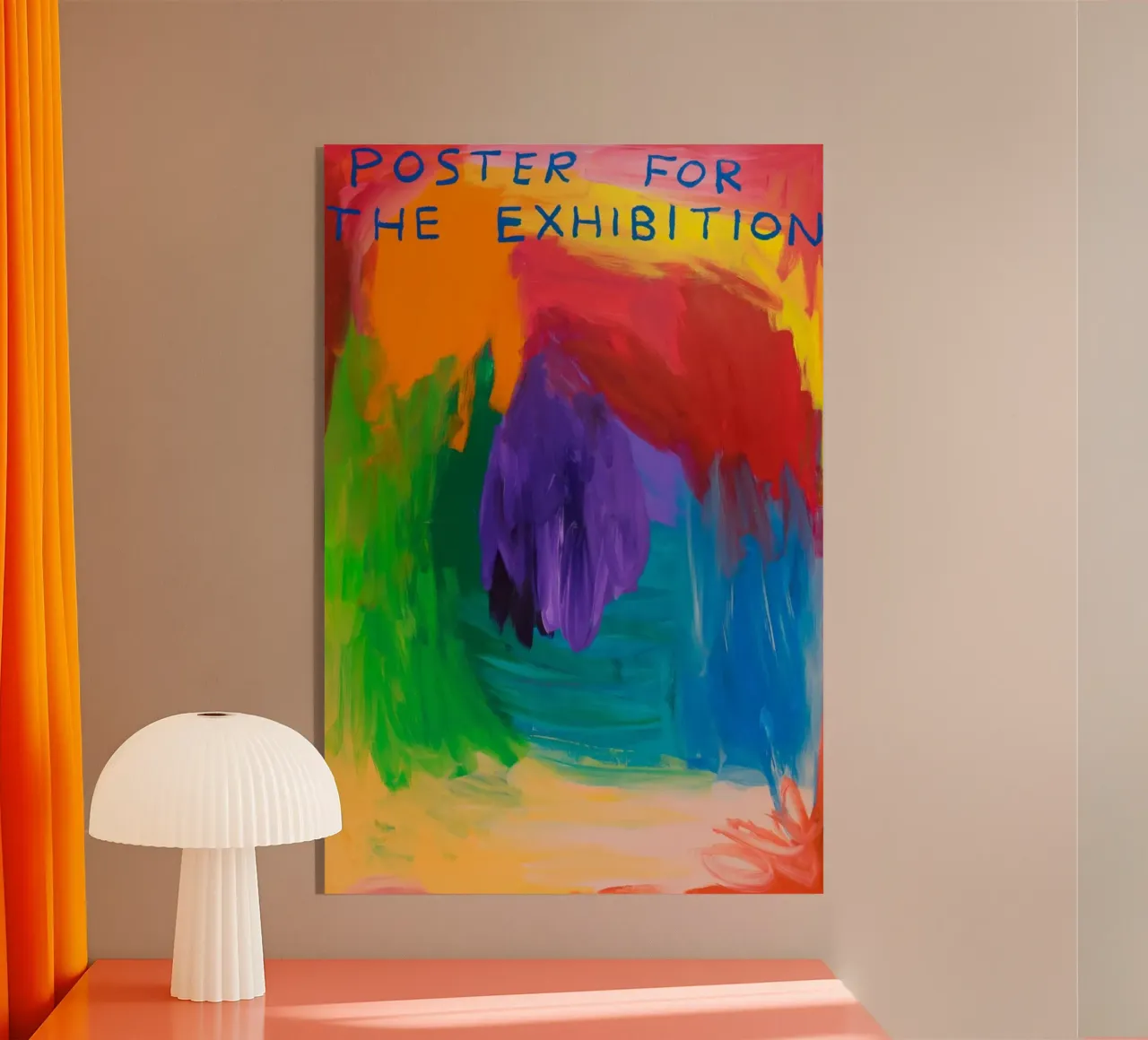 manifesto della mostra plexiglass da Sandra