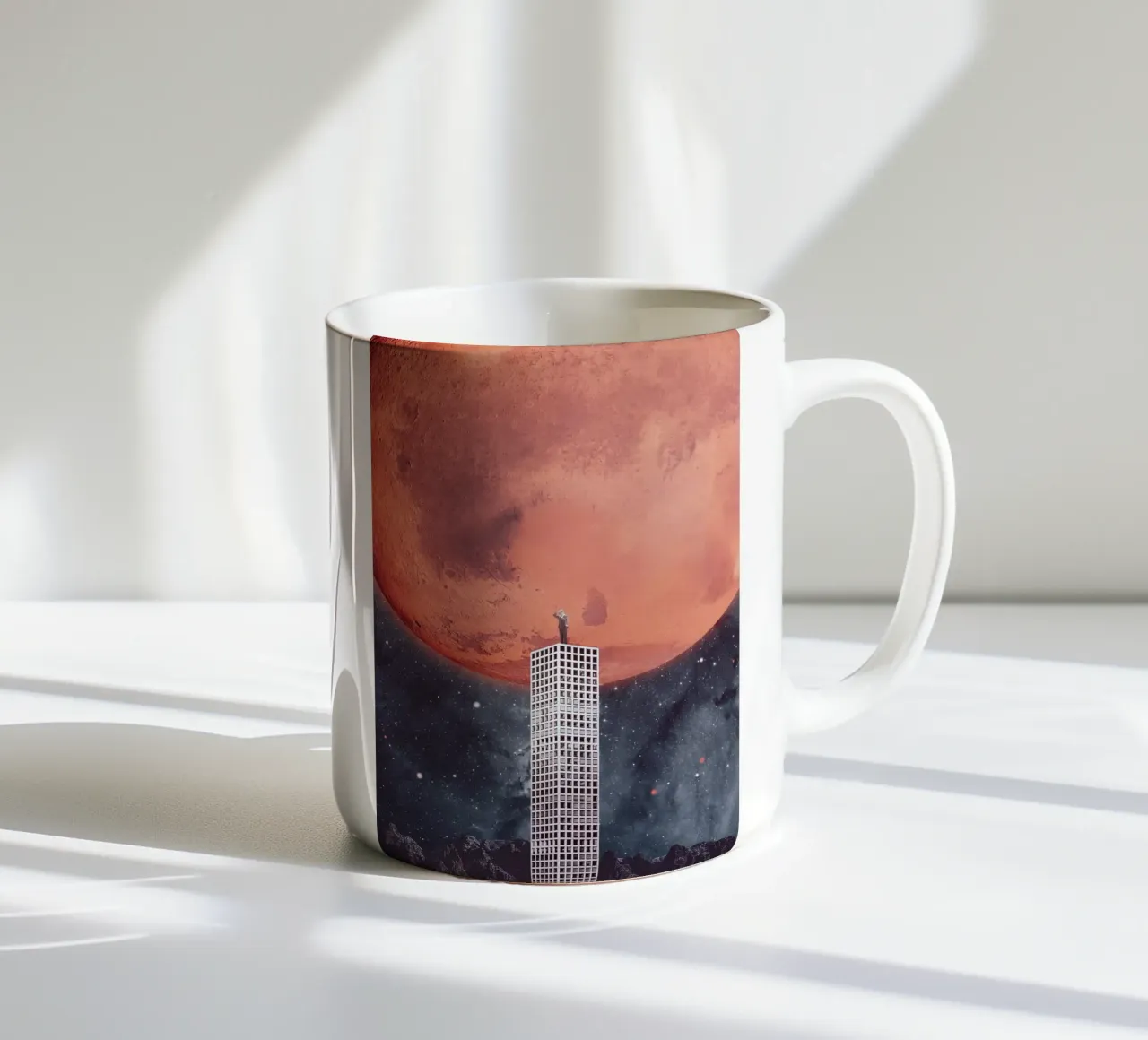 Esplorazione dello spazio tazza in ceramica da Dapidoka