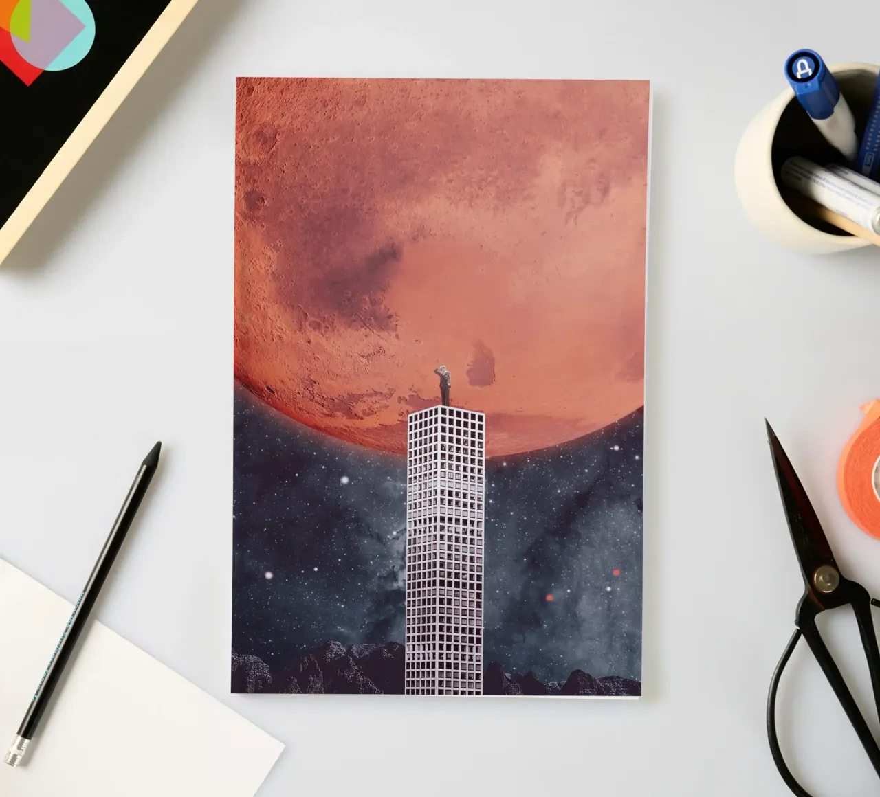 Erforschung des Weltraums Notizbuch von Dapidoka