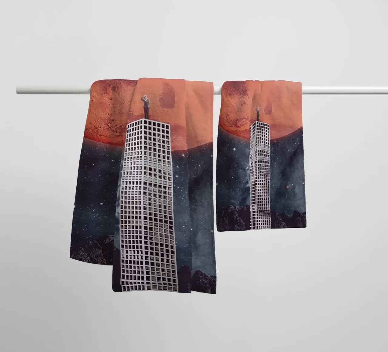 Esplorazione dello spazio asciugamano da bagno da Dapidoka