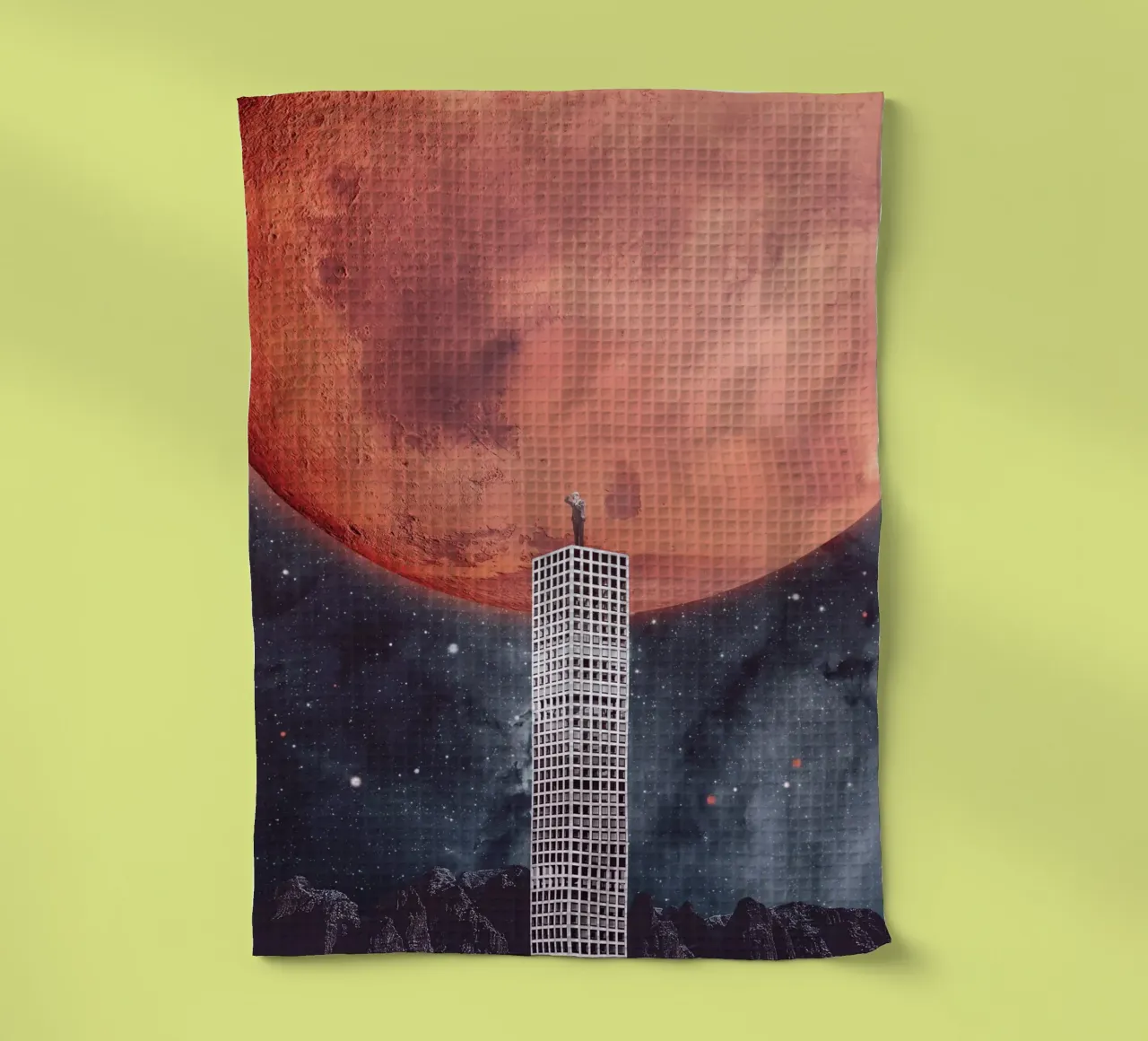 Verkenning van de ruimte theedoek van Dapidoka