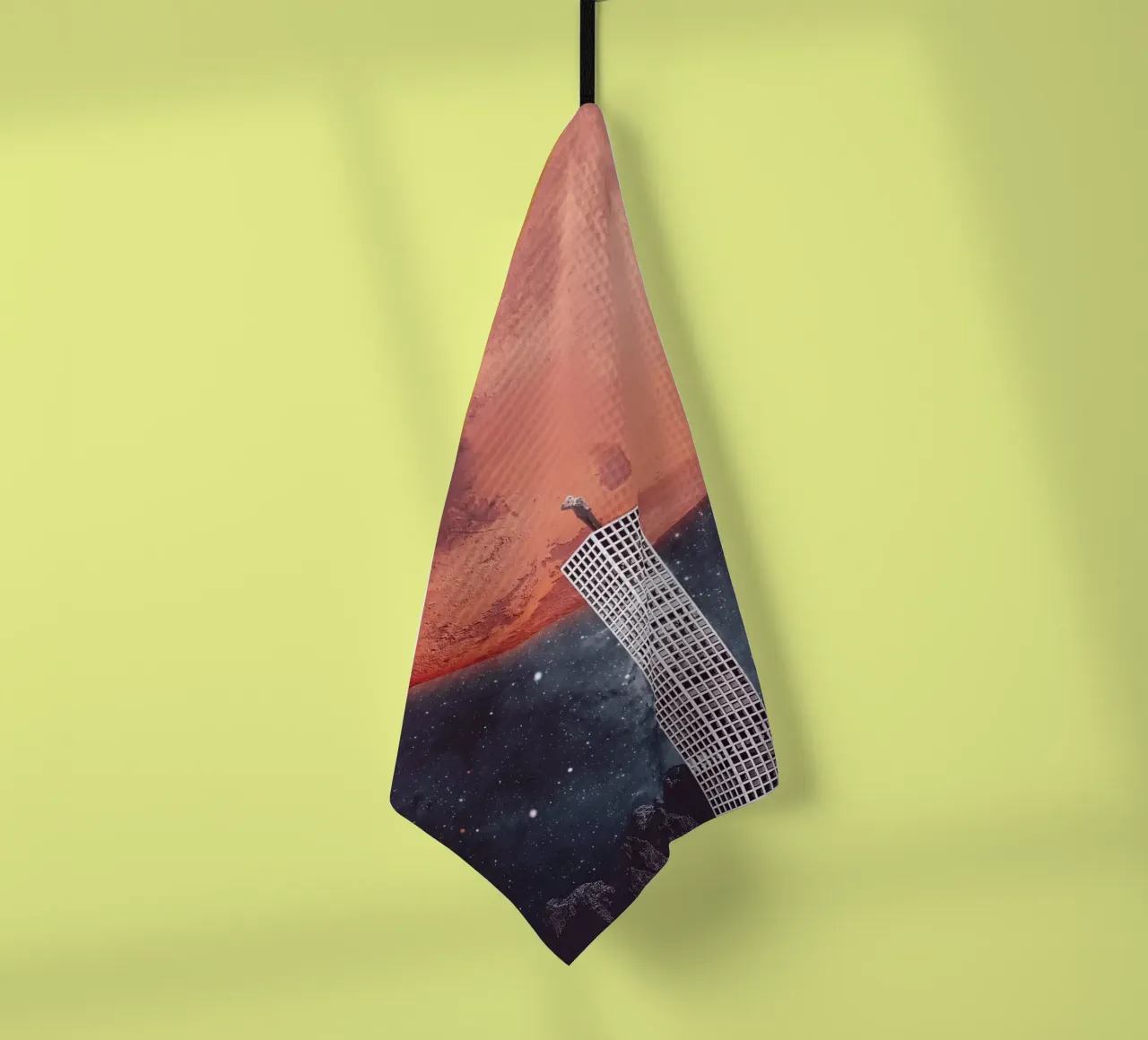 Verkenning van de ruimte theedoek van Dapidoka