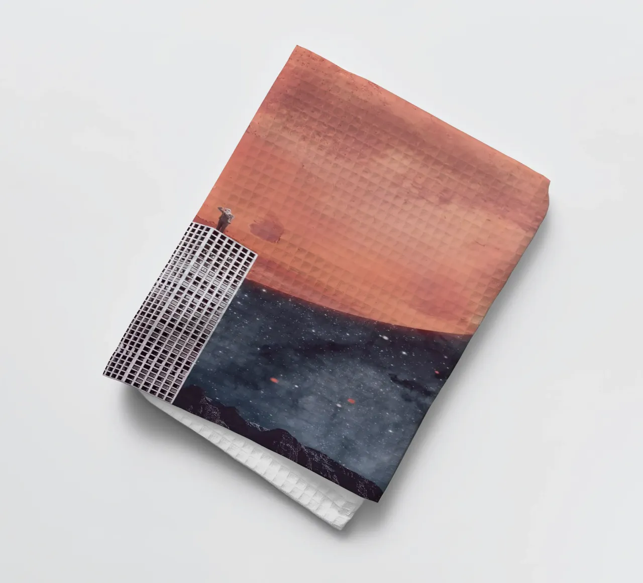 Verkenning van de ruimte theedoek van Dapidoka