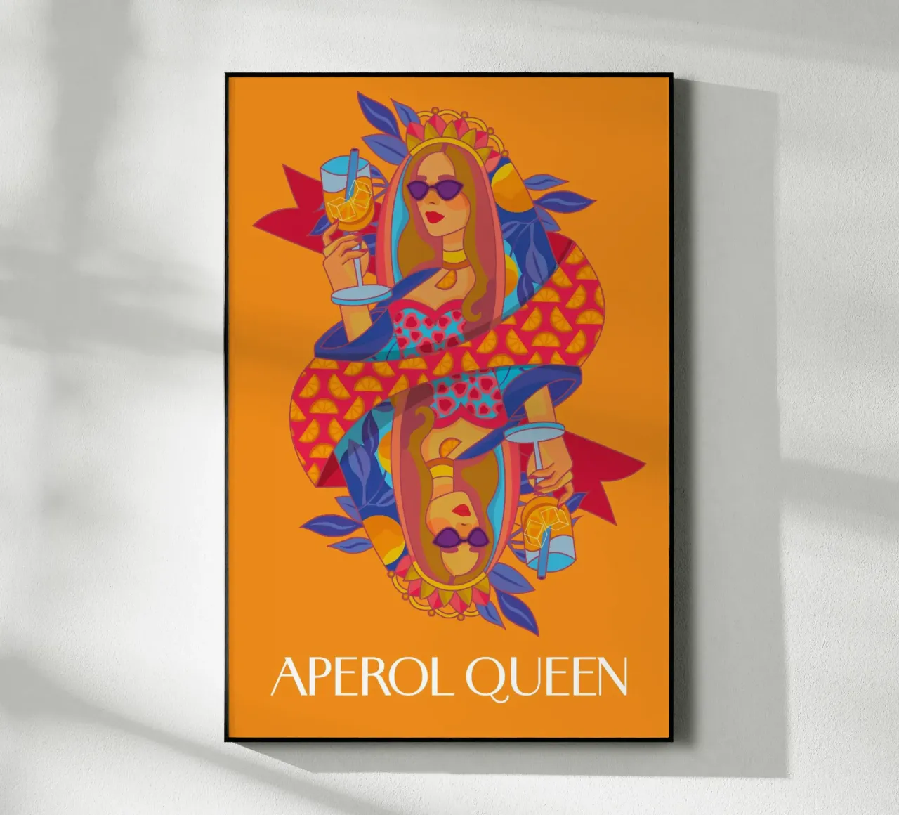 Poster Aperol Queen plexiglass da Ana Paniagua Design