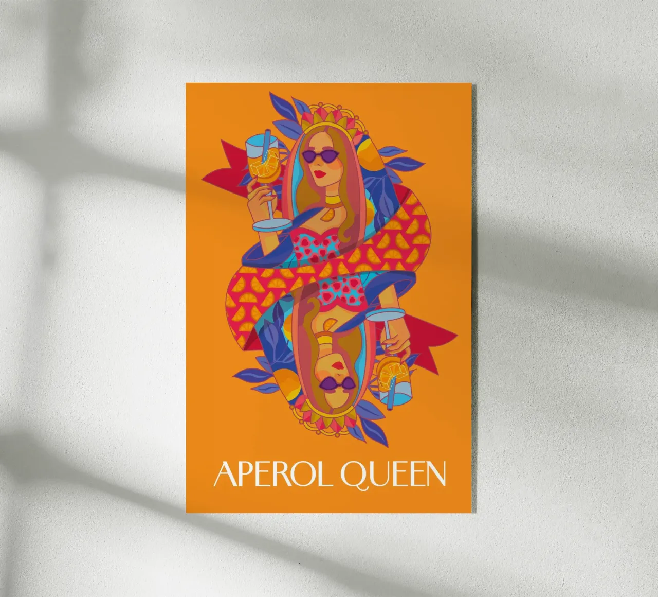Poster Aperol Queen plexiglass da Ana Paniagua Design