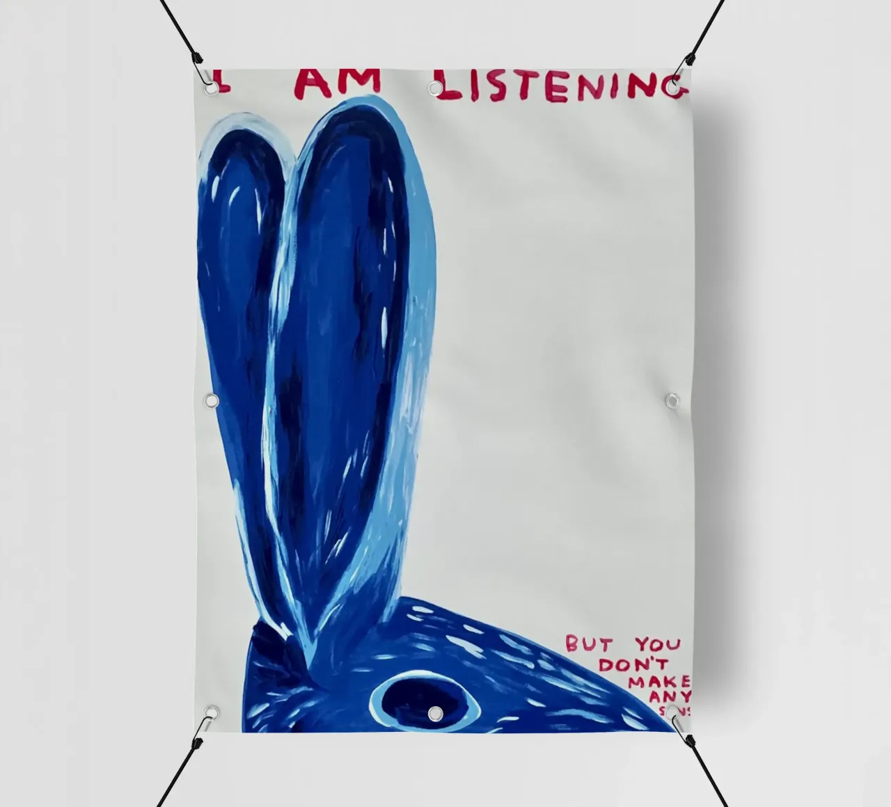 shrigley ti ascolto telo in pvc da Sandra