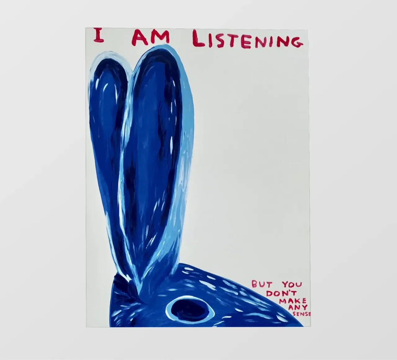 shrigley ti ascolto telo in pvc da Sandra