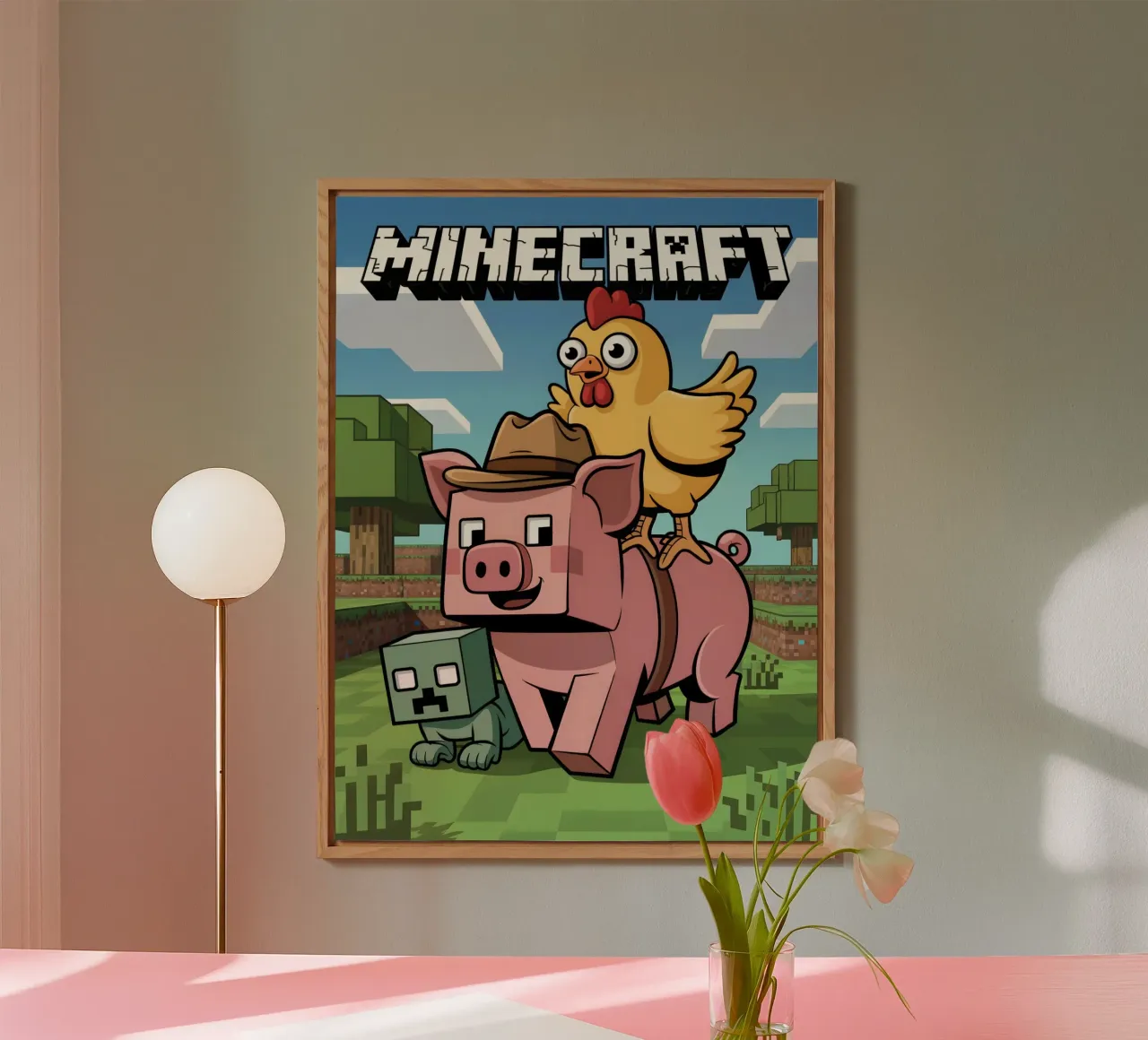 Minecraft alluminio dibond da Stellar Creative