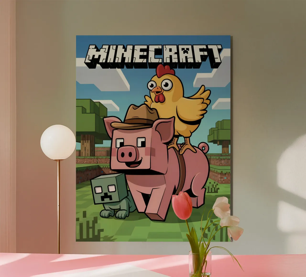 Minecraft alluminio dibond da Stellar Creative