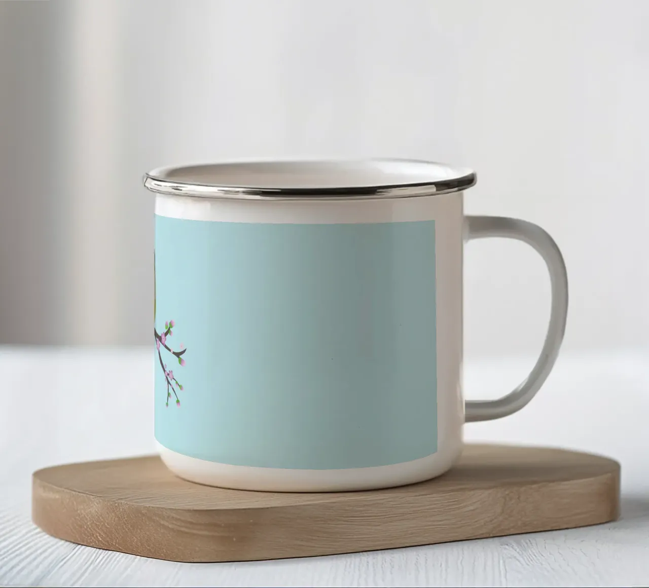 Simpatico conuro dalle guance verdi a forma di uovo tazza in smalto da BwiseLizzy