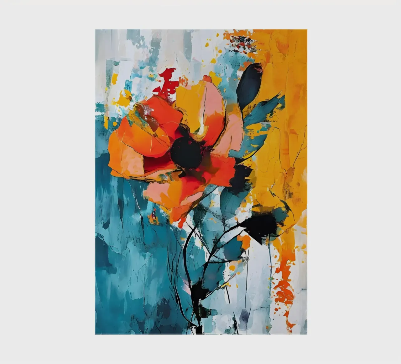 Lebendige Mohnfelder Notizbuch von Artistic-shop
