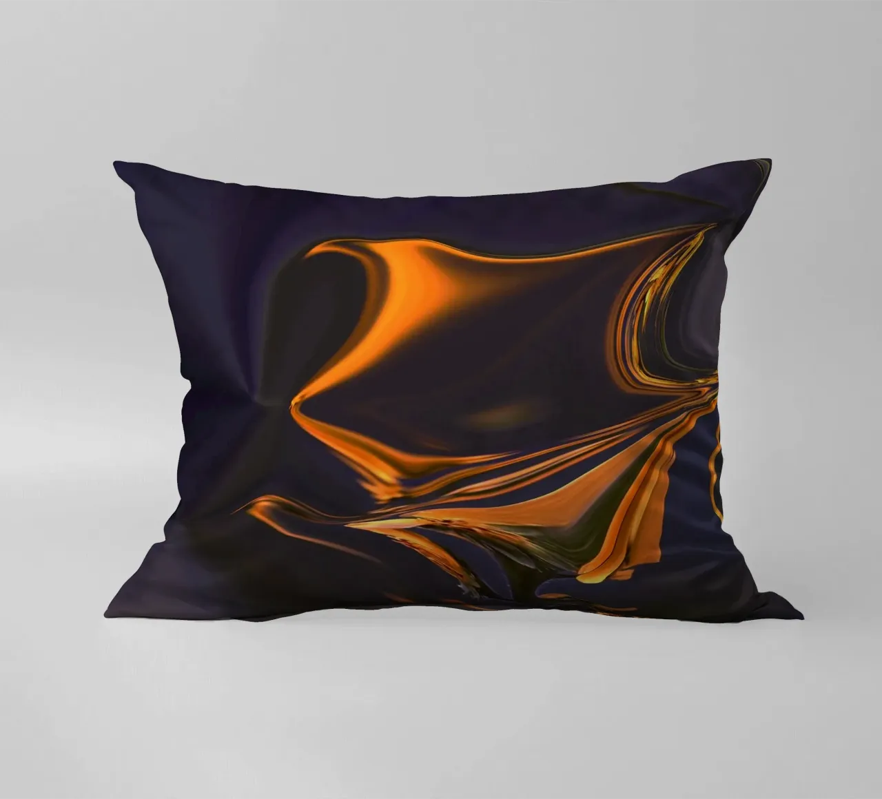Motivo astratto in arancione, blu e viola. cuscino da Something for you