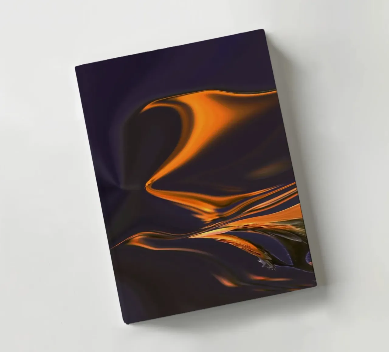 Abstract pattern in orange, blue and purple. notebook by Something for you