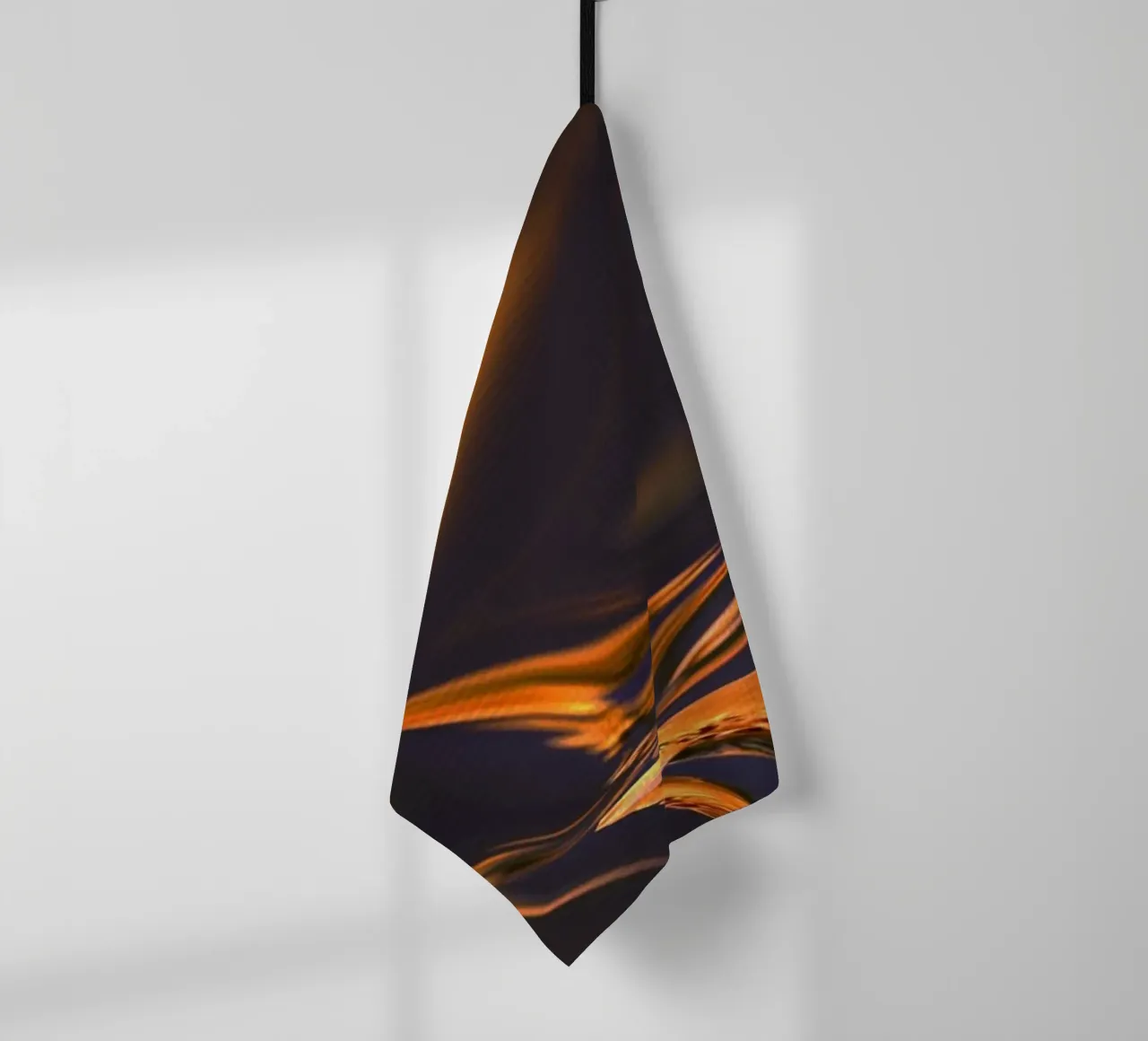 Motif abstrait en orange, bleu et violet. torchon de Something for you
