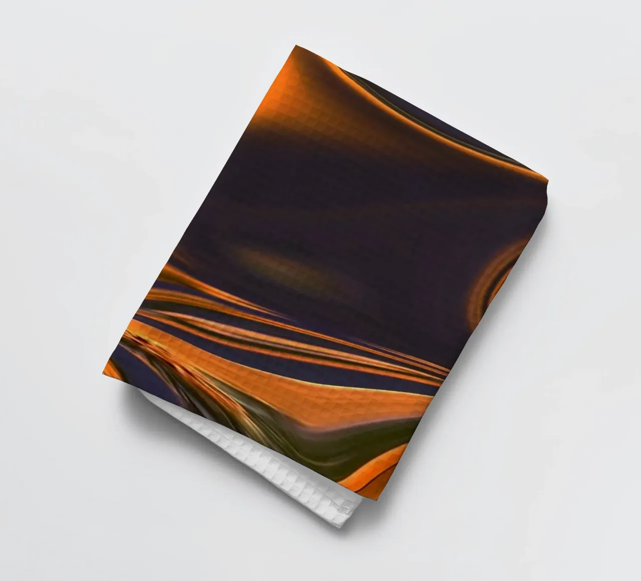 Motif abstrait en orange, bleu et violet. torchon de Something for you