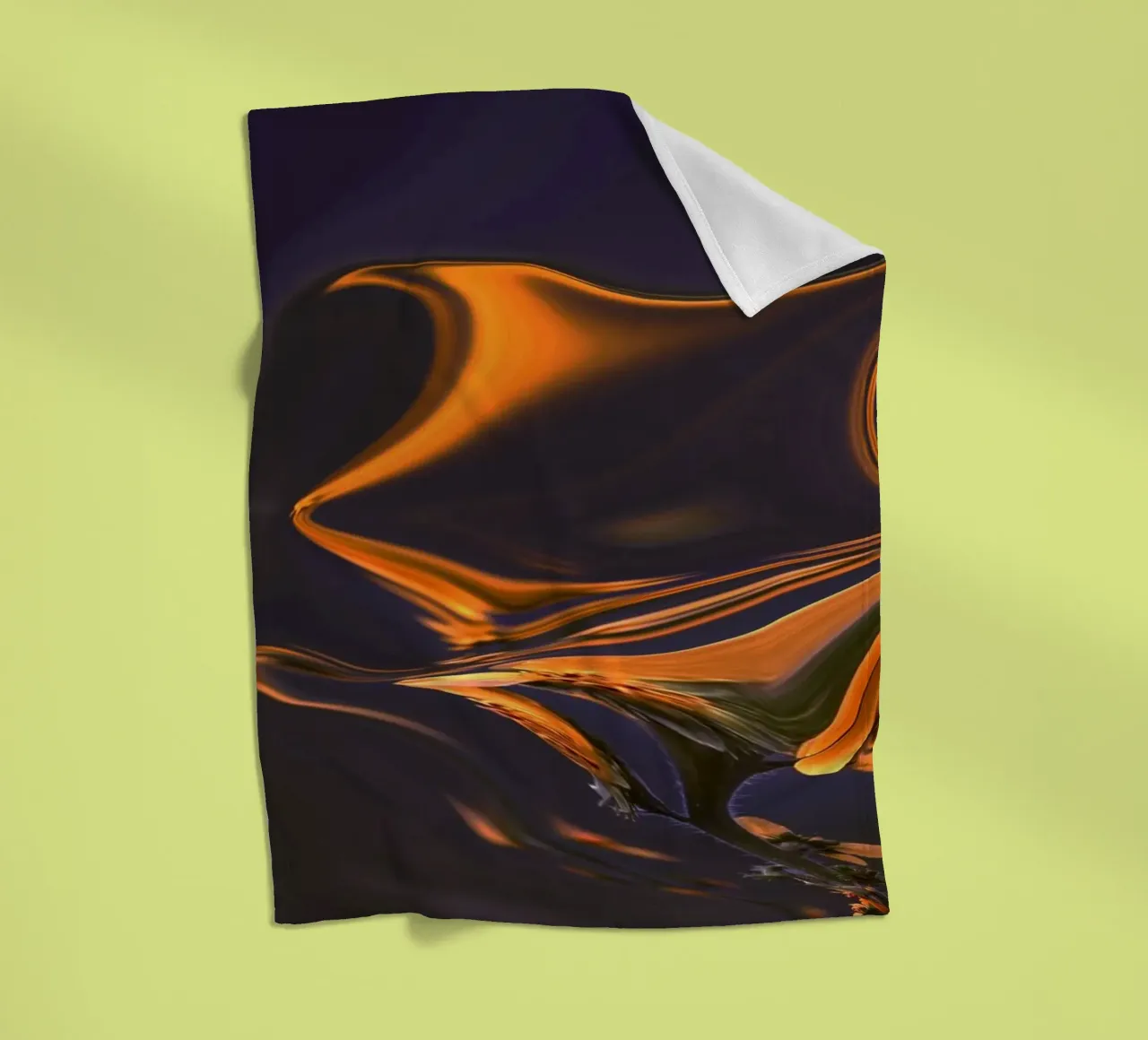 Abstract pattern in orange, blue and purple. fleece blanket by Something for you