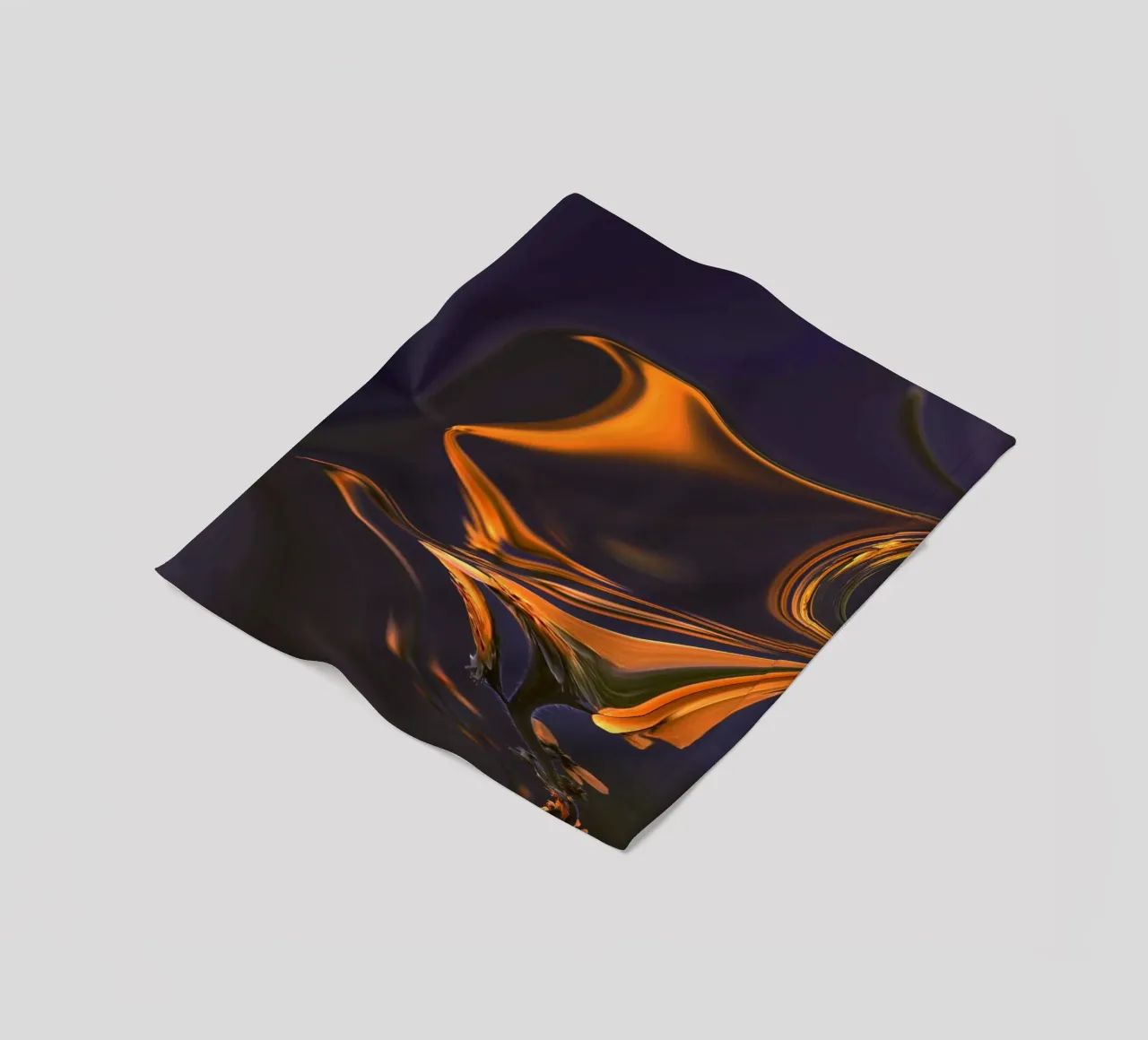 Abstract pattern in orange, blue and purple. fleece blanket by Something for you