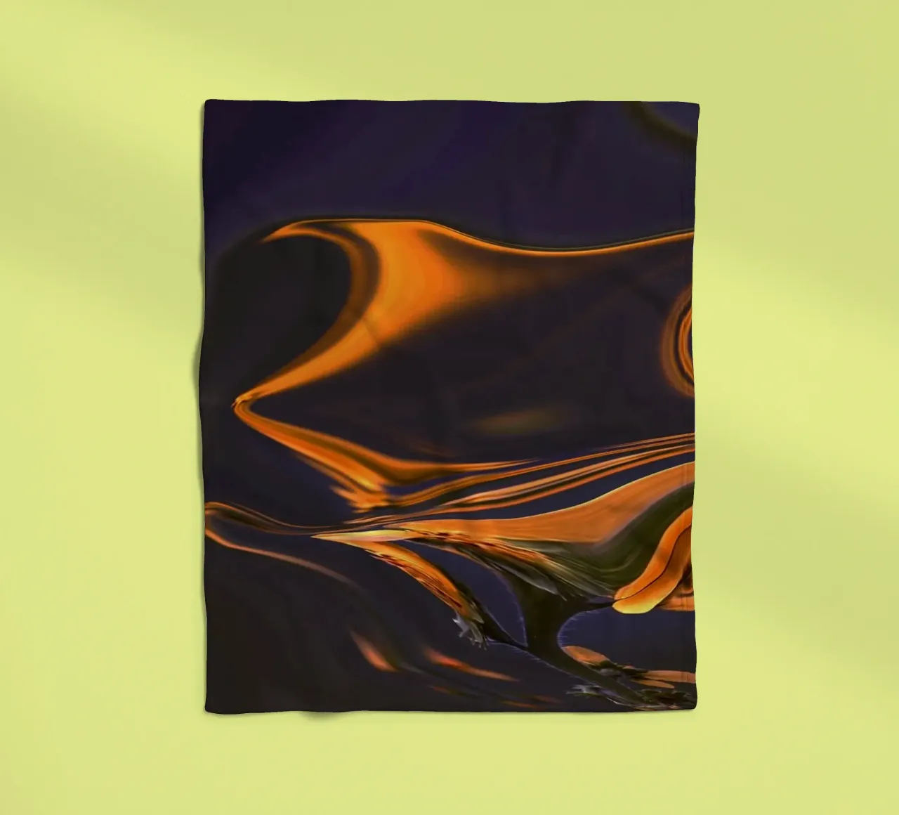 Abstract pattern in orange, blue and purple. fleece blanket by Something for you