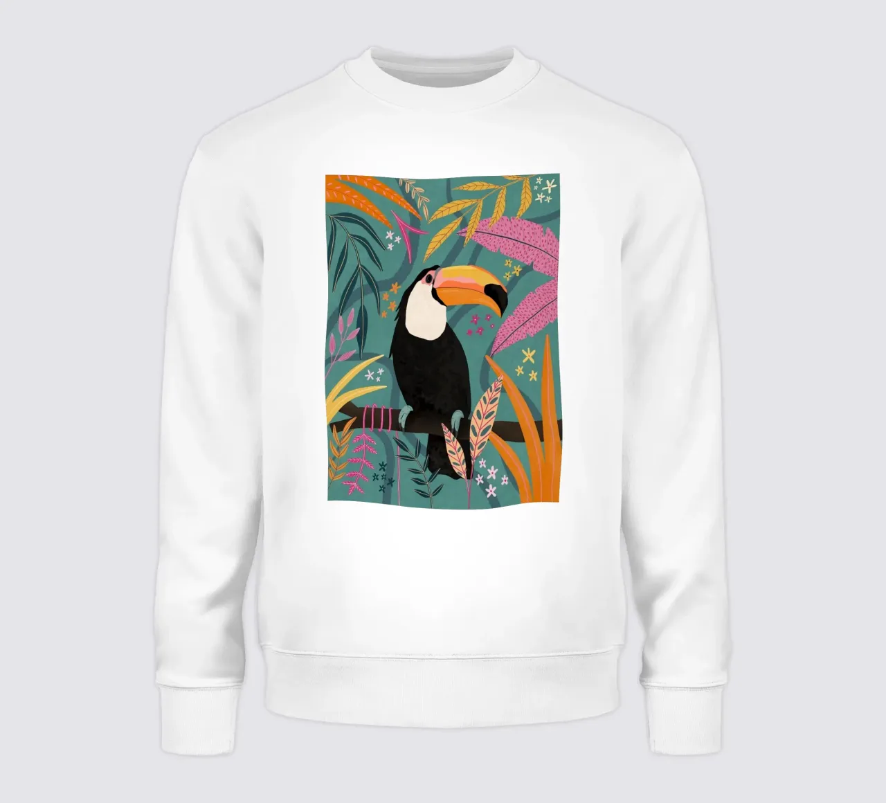 Uccello tucano foresta tropicale felpa da igoshartwrks