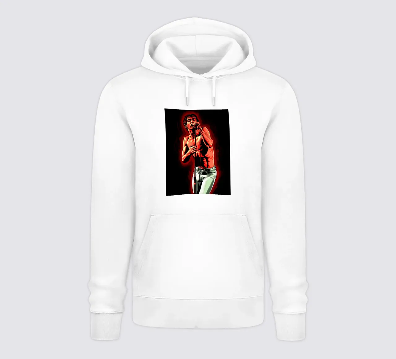 Iggy Pop da giovane felpa con cappuccio da Lembayung art