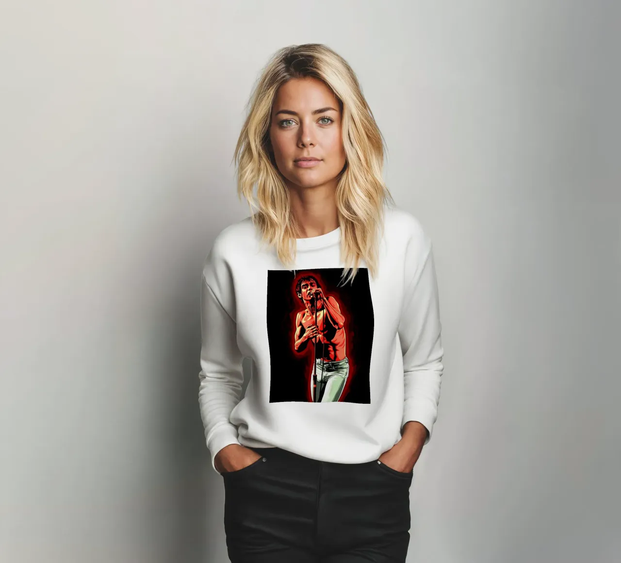 Iggy Pop da giovane felpa da Lembayung art